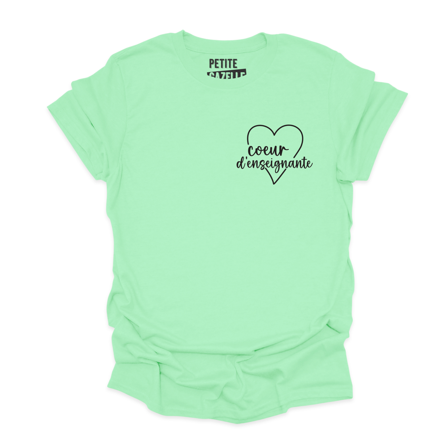 T-SHIRT COL ROND | Coeur d'enseignante