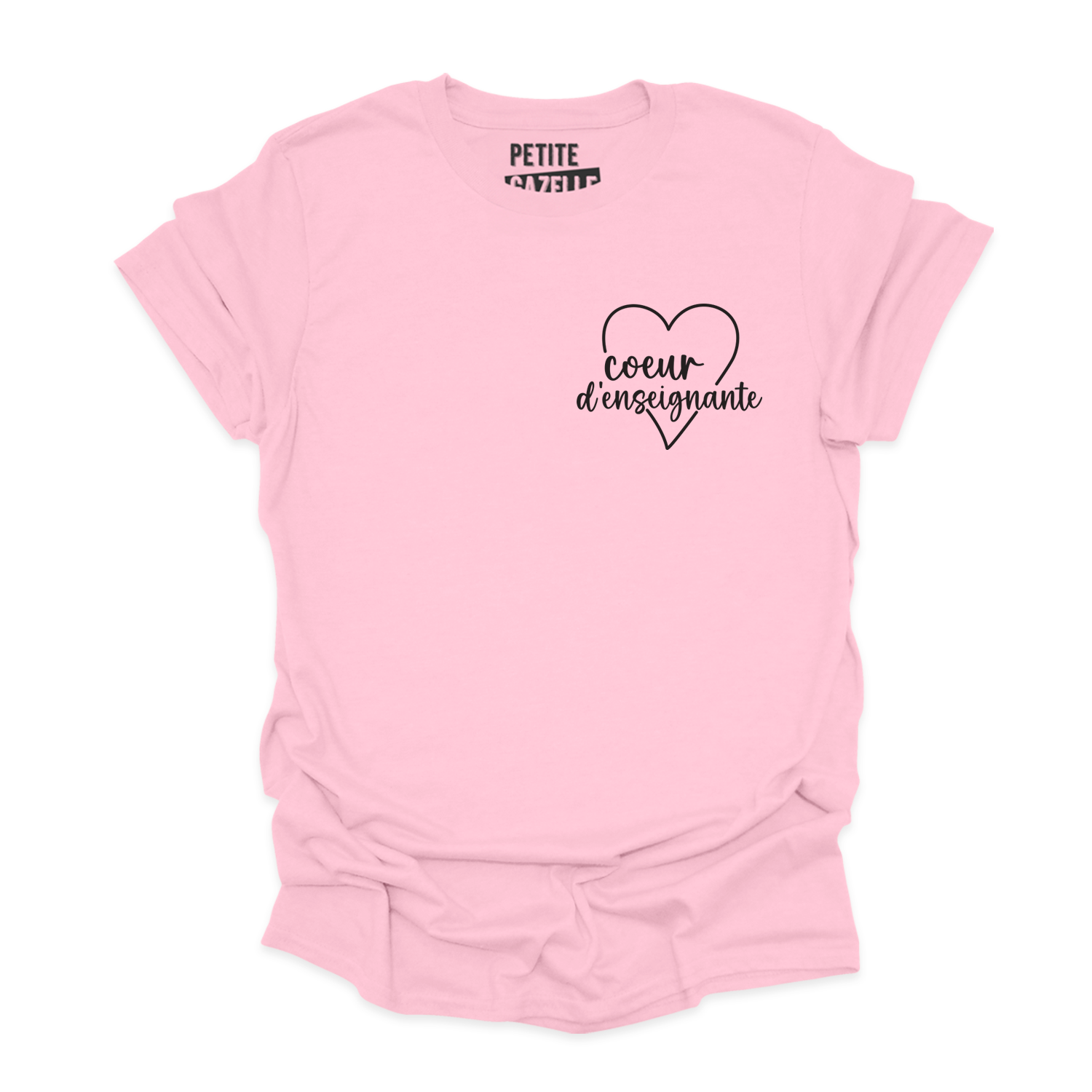 T-SHIRT COL ROND | Coeur d'enseignante