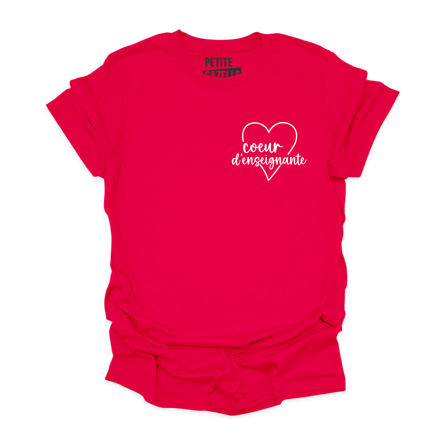 T-SHIRT COL ROND | Coeur d'enseignante