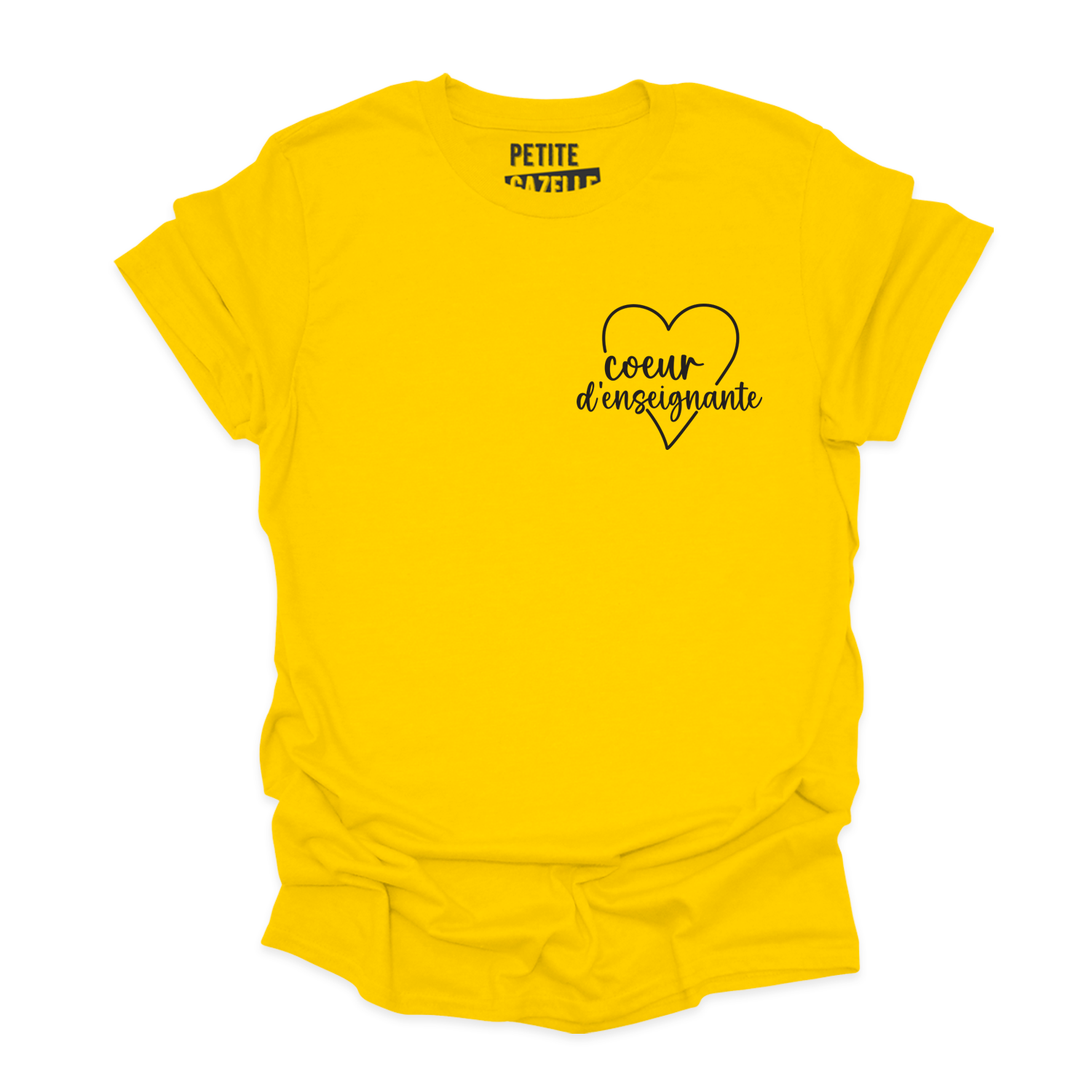 T-SHIRT COL ROND | Coeur d'enseignante