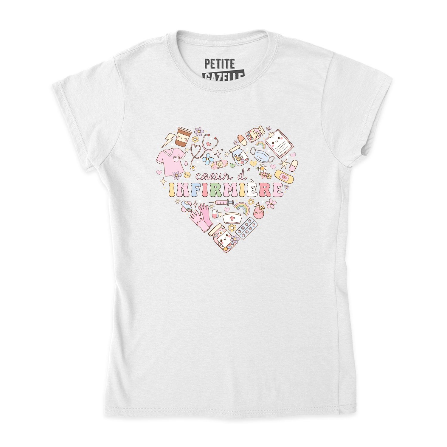 TSHIRT AJUSTÉ | Coeur d'infirmière