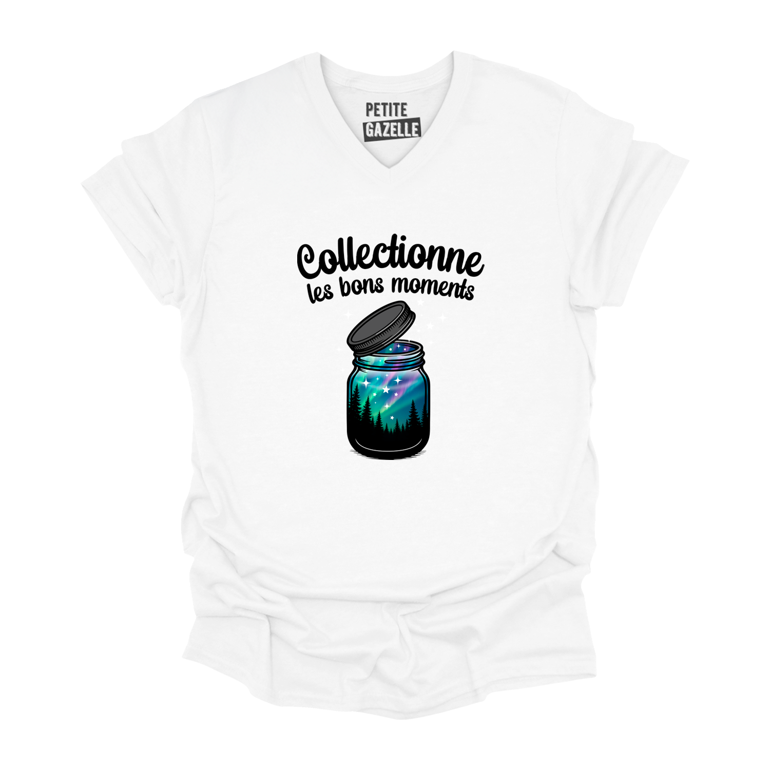 TSHIRT COL en V | Collectionne les bons moments