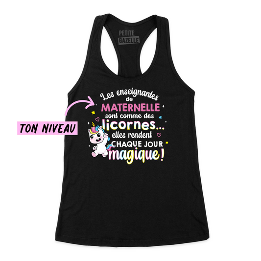 CAMISOLE | Les enseignantes sont comme des licornes