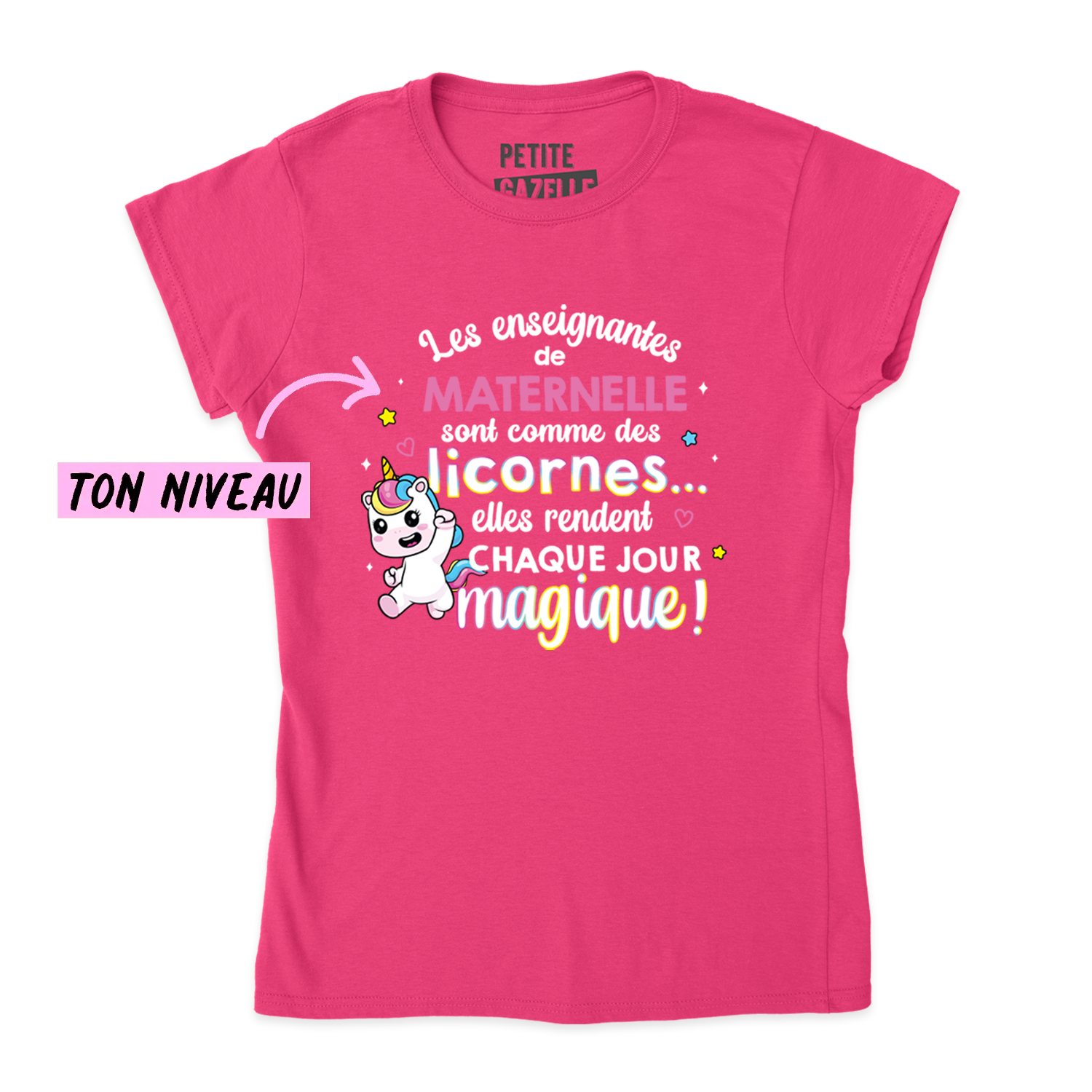 TSHIRT AJUSTÉ | Les enseignantes sont comme des licornes