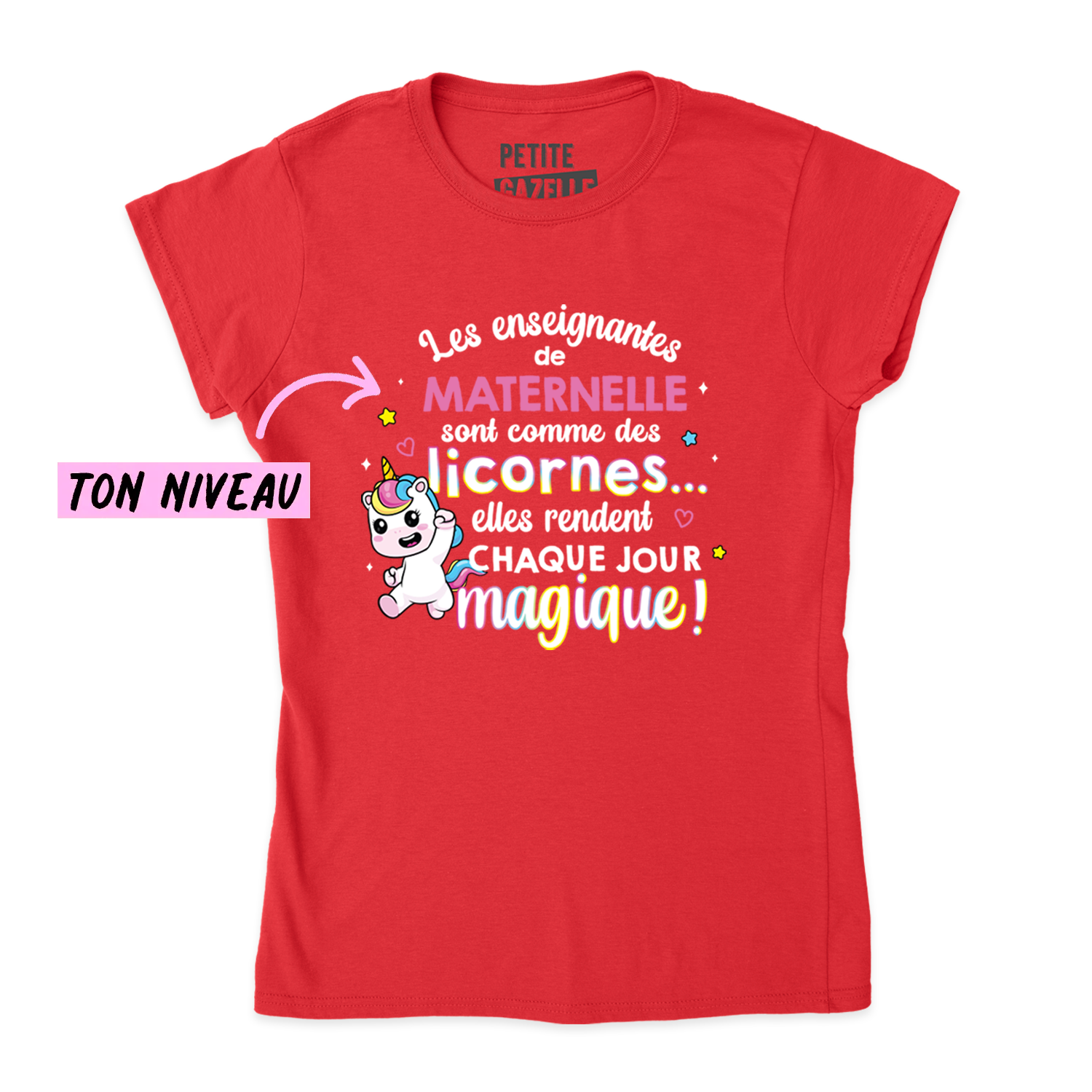 TSHIRT AJUSTÉ | Les enseignantes sont comme des licornes