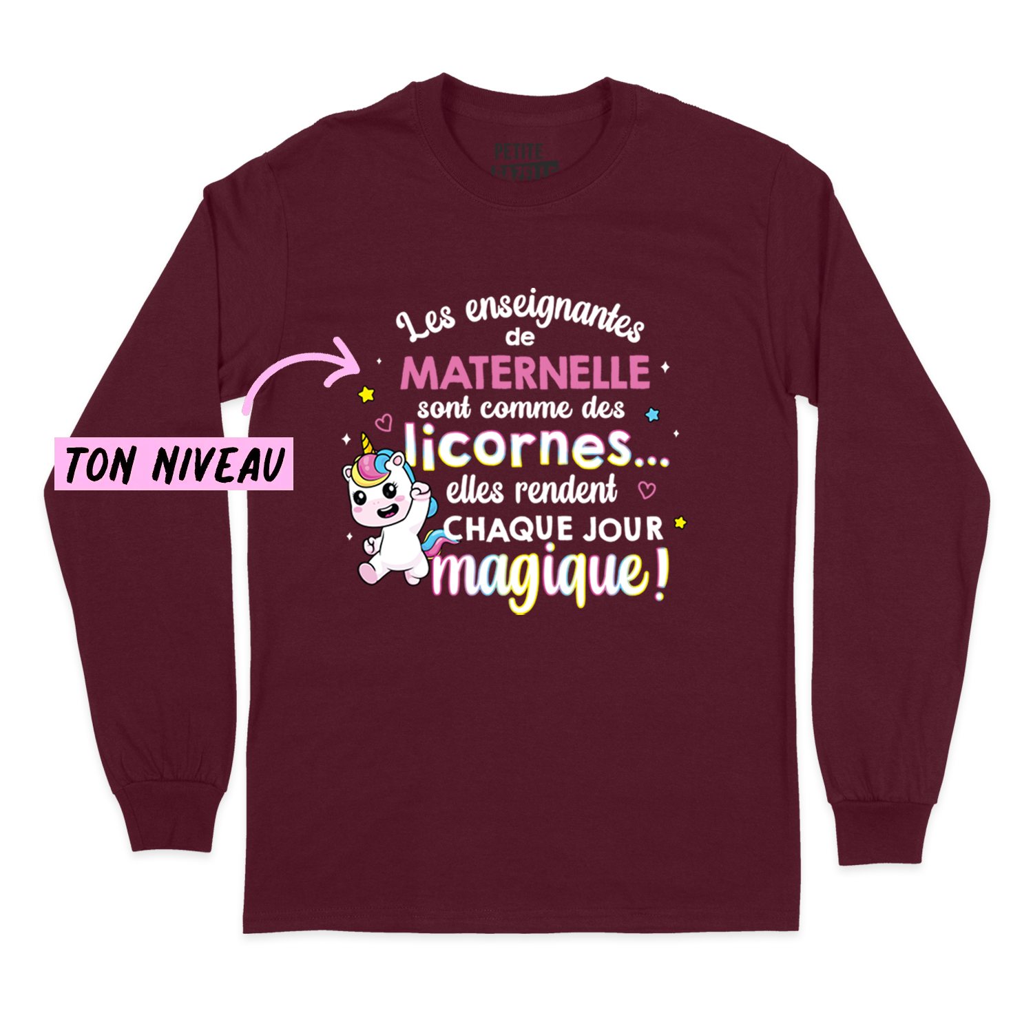 T-SHIRT À MANCHES LONGUES | Les enseignantes sont comme des licornes