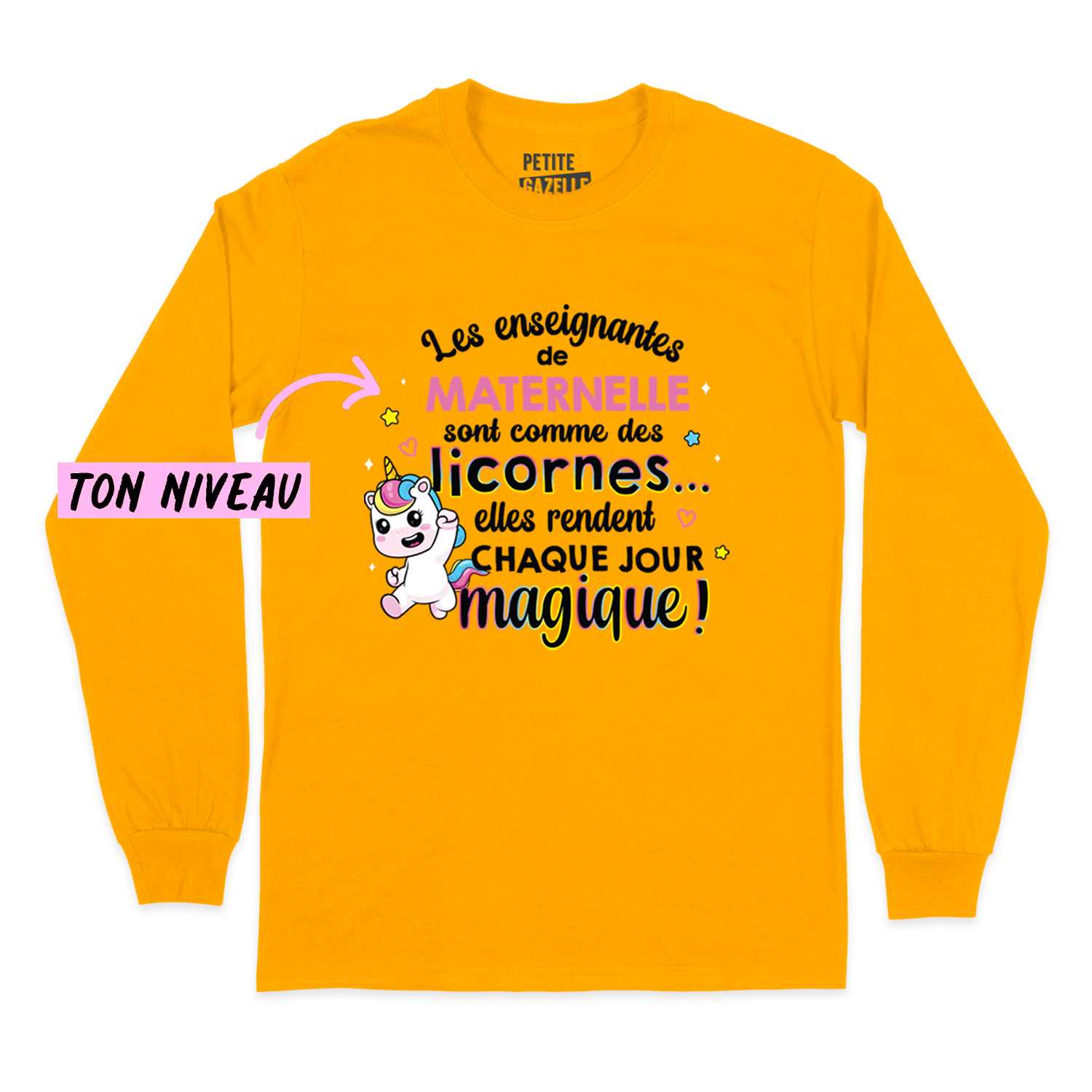 T-SHIRT À MANCHES LONGUES | Les enseignantes sont comme des licornes
