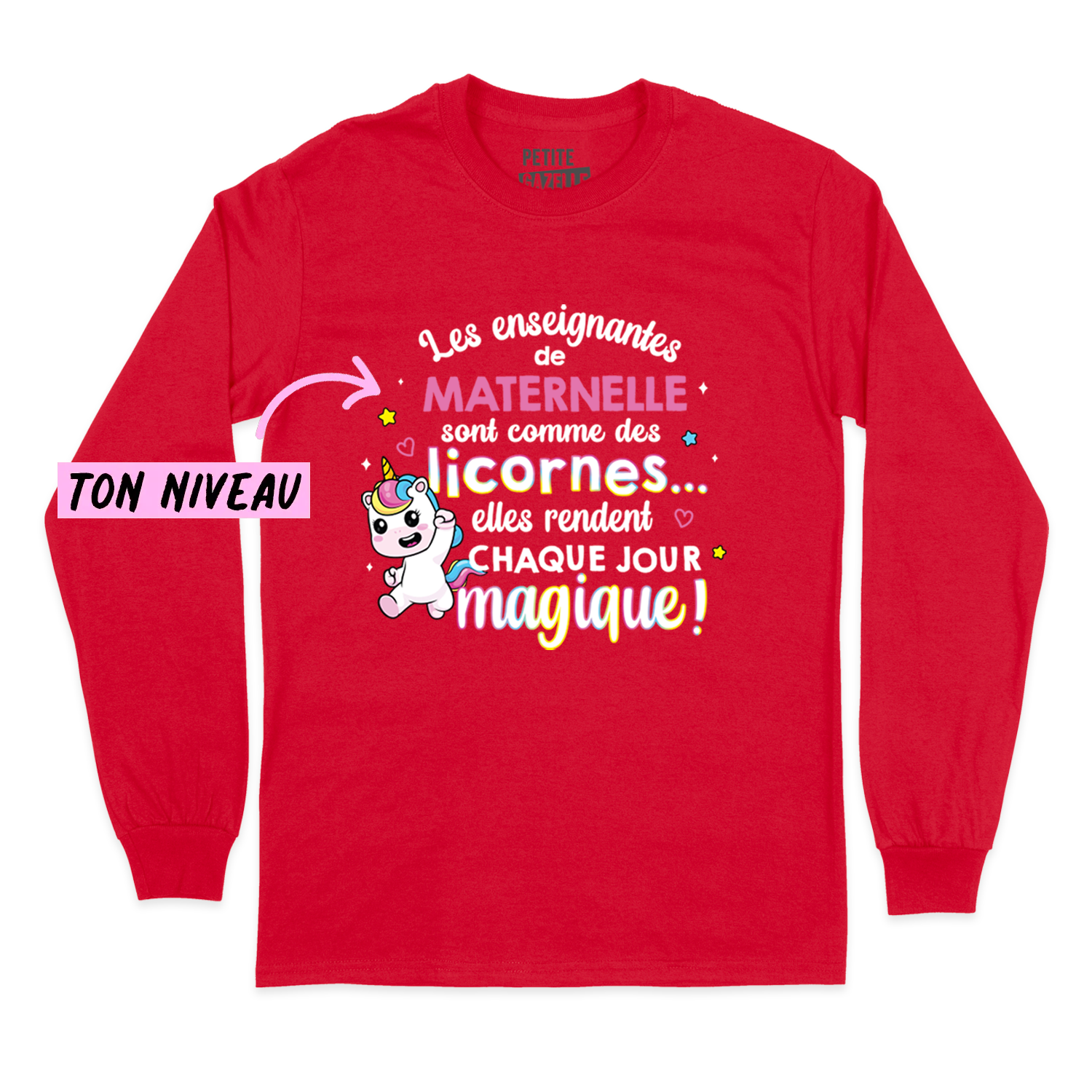 T-SHIRT À MANCHES LONGUES | Les enseignantes sont comme des licornes