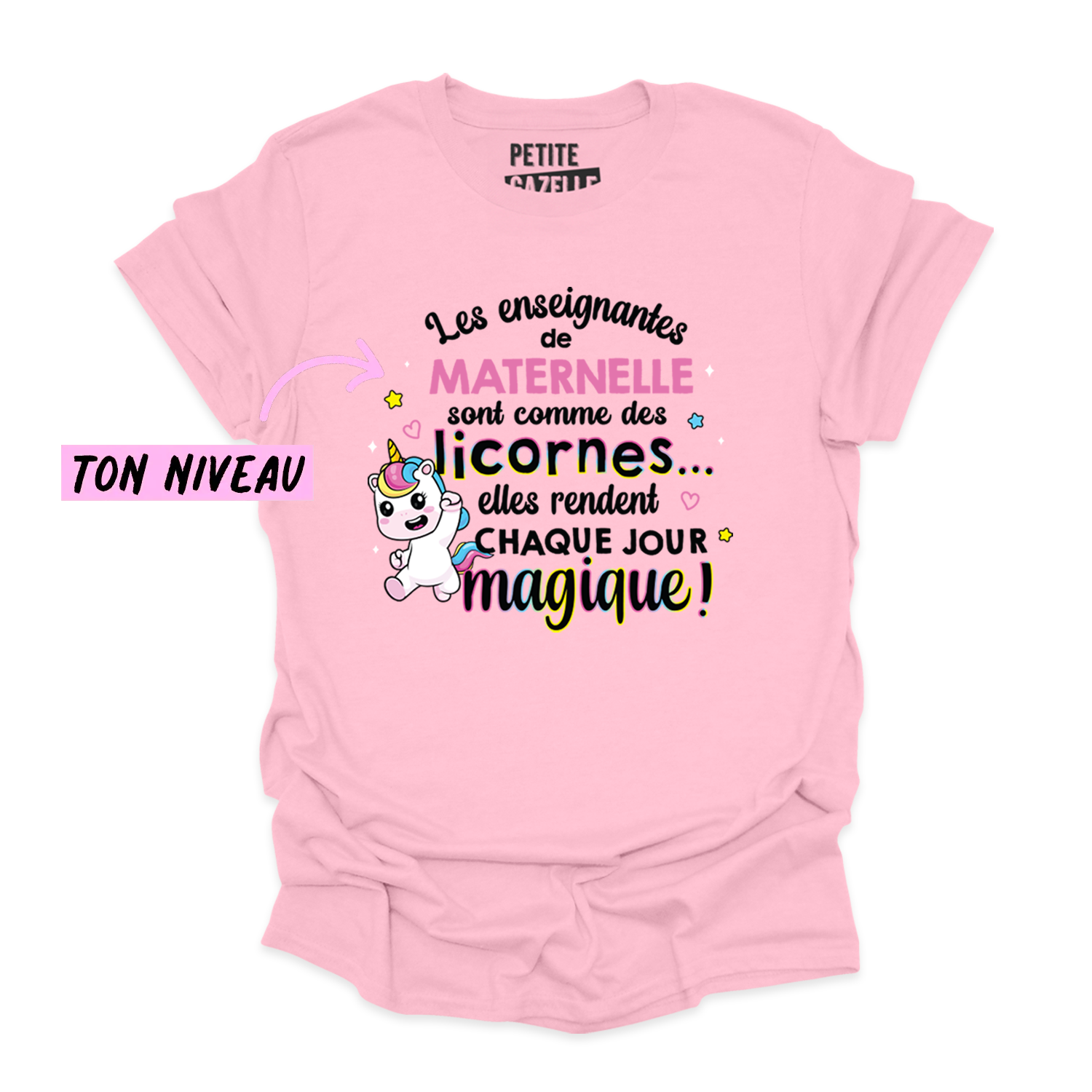 T-SHIRT COL ROND | Les enseignantes sont comme des licornes