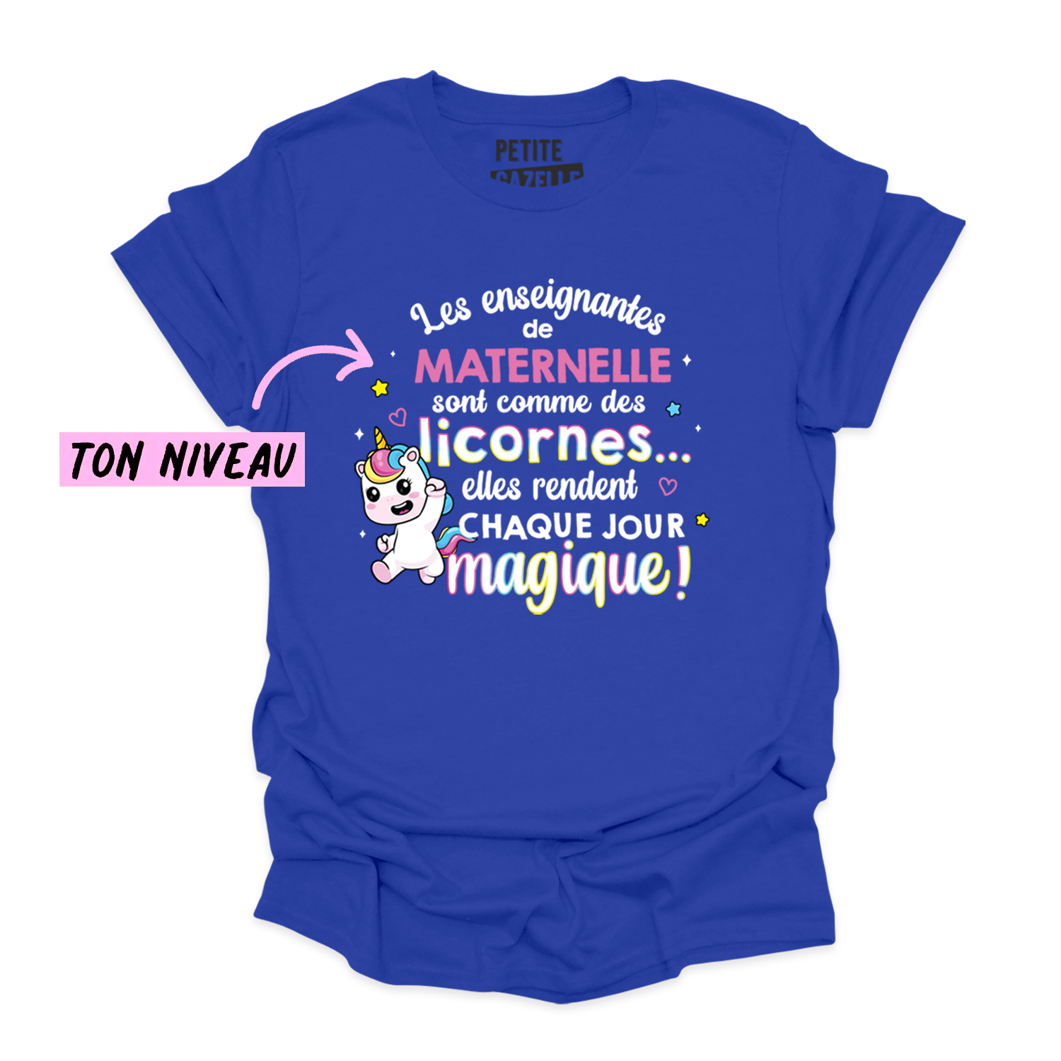 T-SHIRT COL ROND | Les enseignantes sont comme des licornes