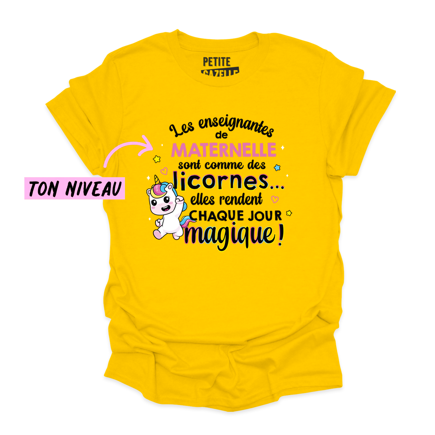 T-SHIRT COL ROND | Les enseignantes sont comme des licornes