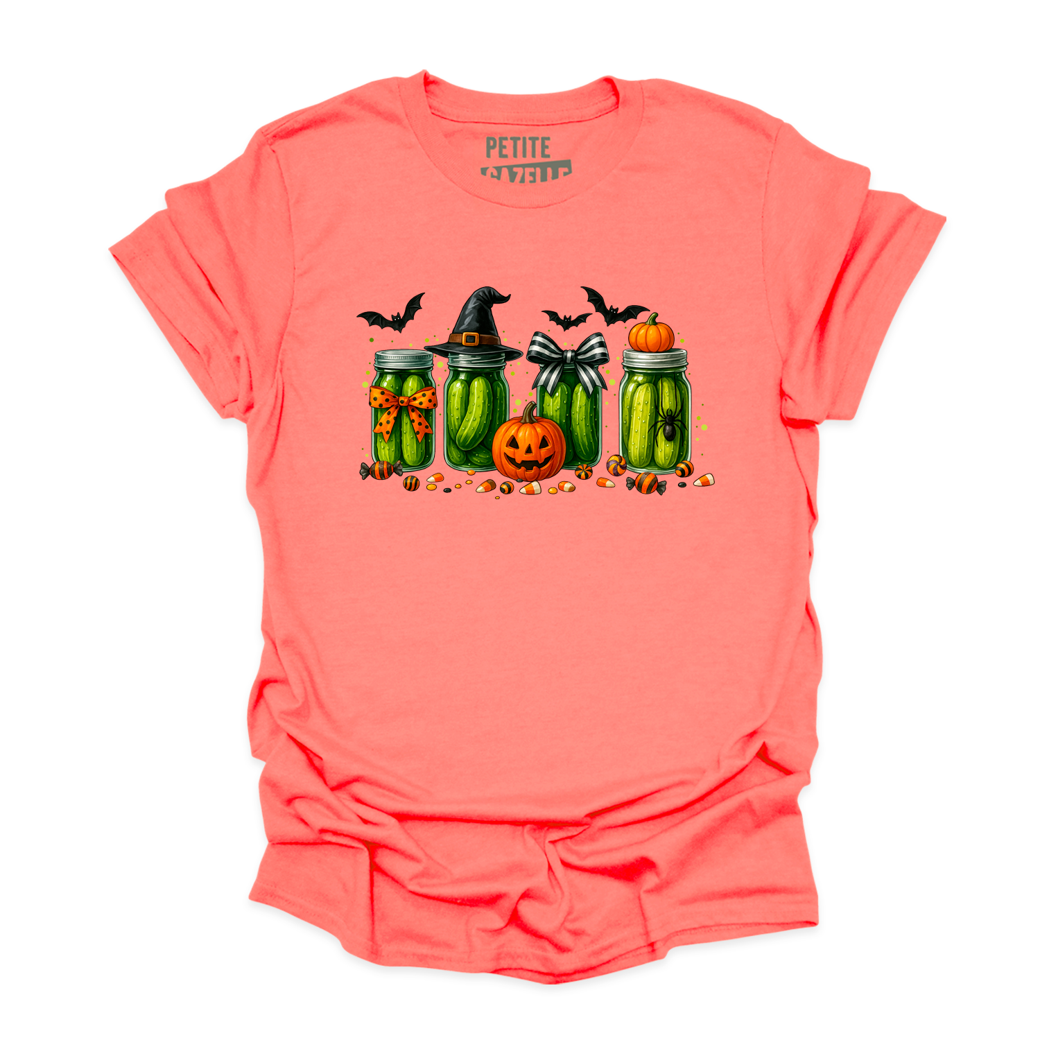 T-SHIRT COL ROND | Cornichons d'Halloween