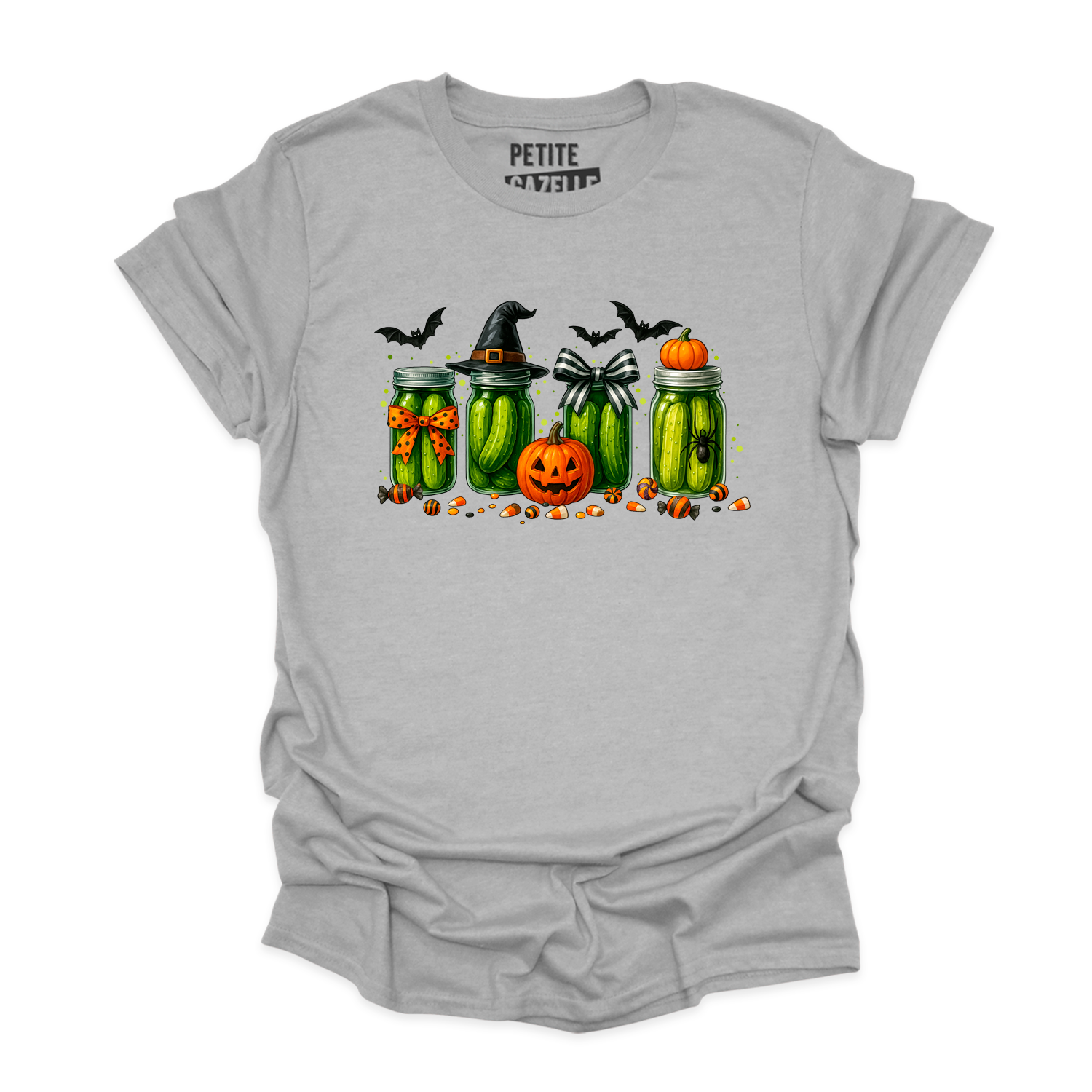 T-SHIRT COL ROND | Cornichons d'Halloween