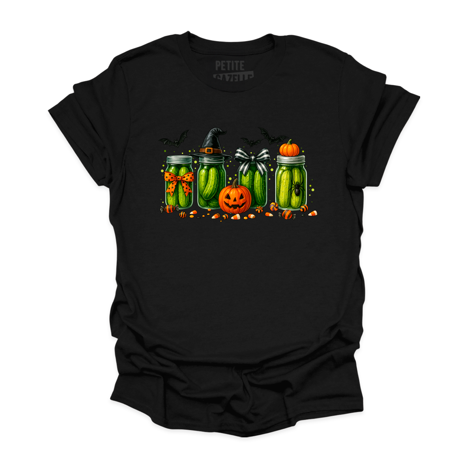 T-SHIRT COL ROND | Cornichons d'Halloween