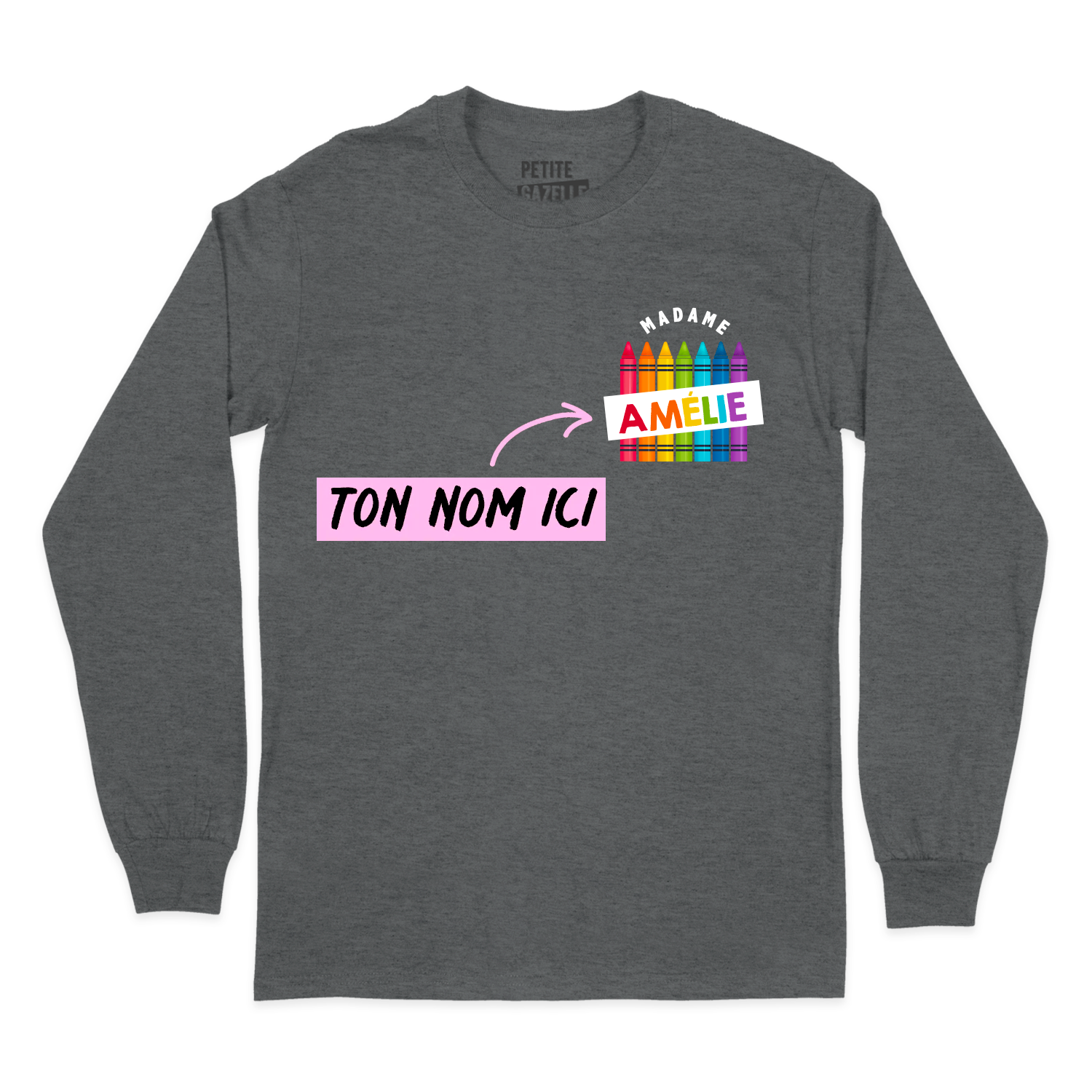 T-SHIRT À MANCHES LONGUES | Madame Crayons