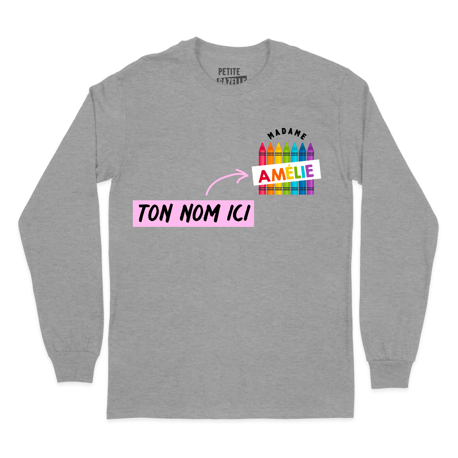 T-SHIRT À MANCHES LONGUES | Madame Crayons