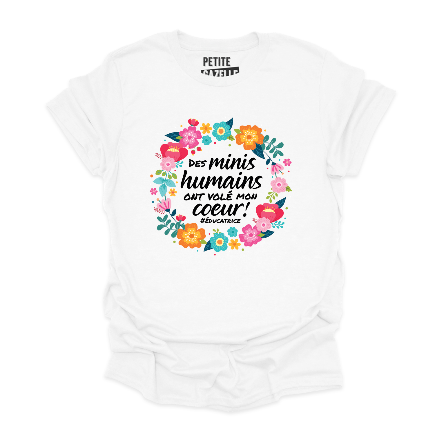 T-SHIRT COL ROND | Des minis humains ont volé mon coeur