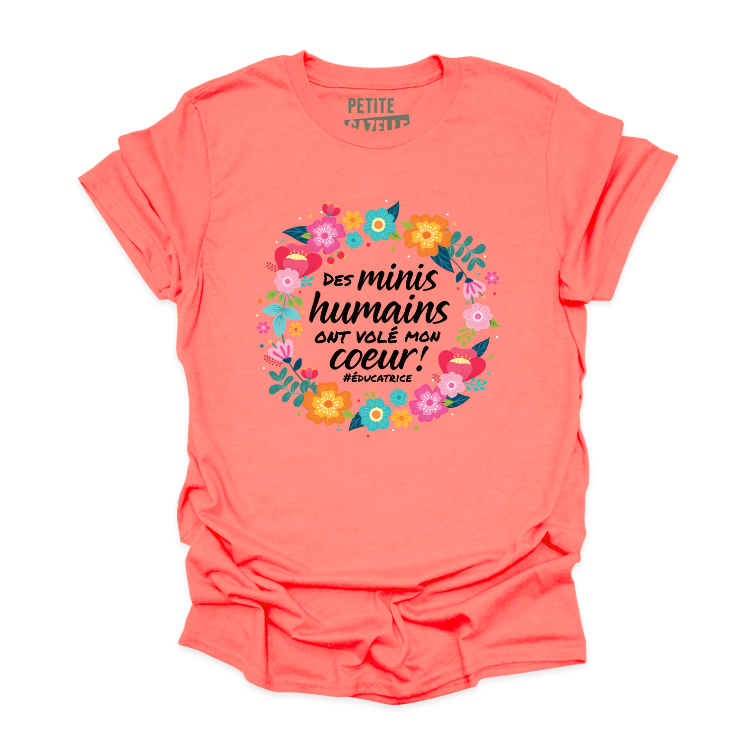 T-SHIRT COL ROND | Des minis humains ont volé mon coeur