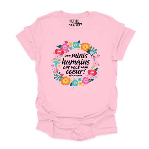 T-SHIRT COL ROND | Des minis humains ont volé mon coeur