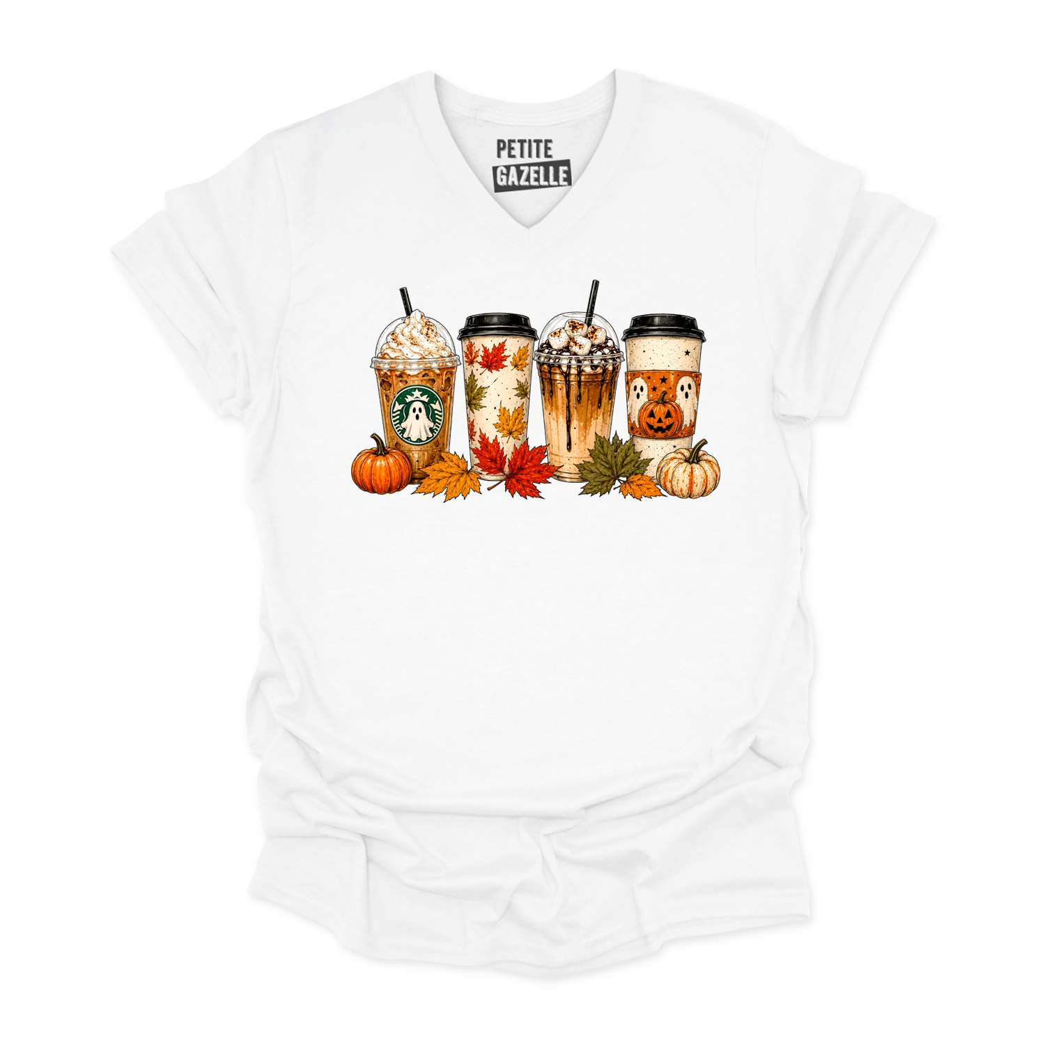 TSHIRT COL en V | Drinks d'automne