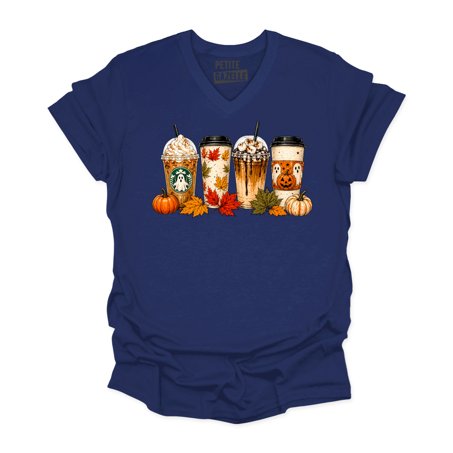 TSHIRT COL en V | Drinks d'automne