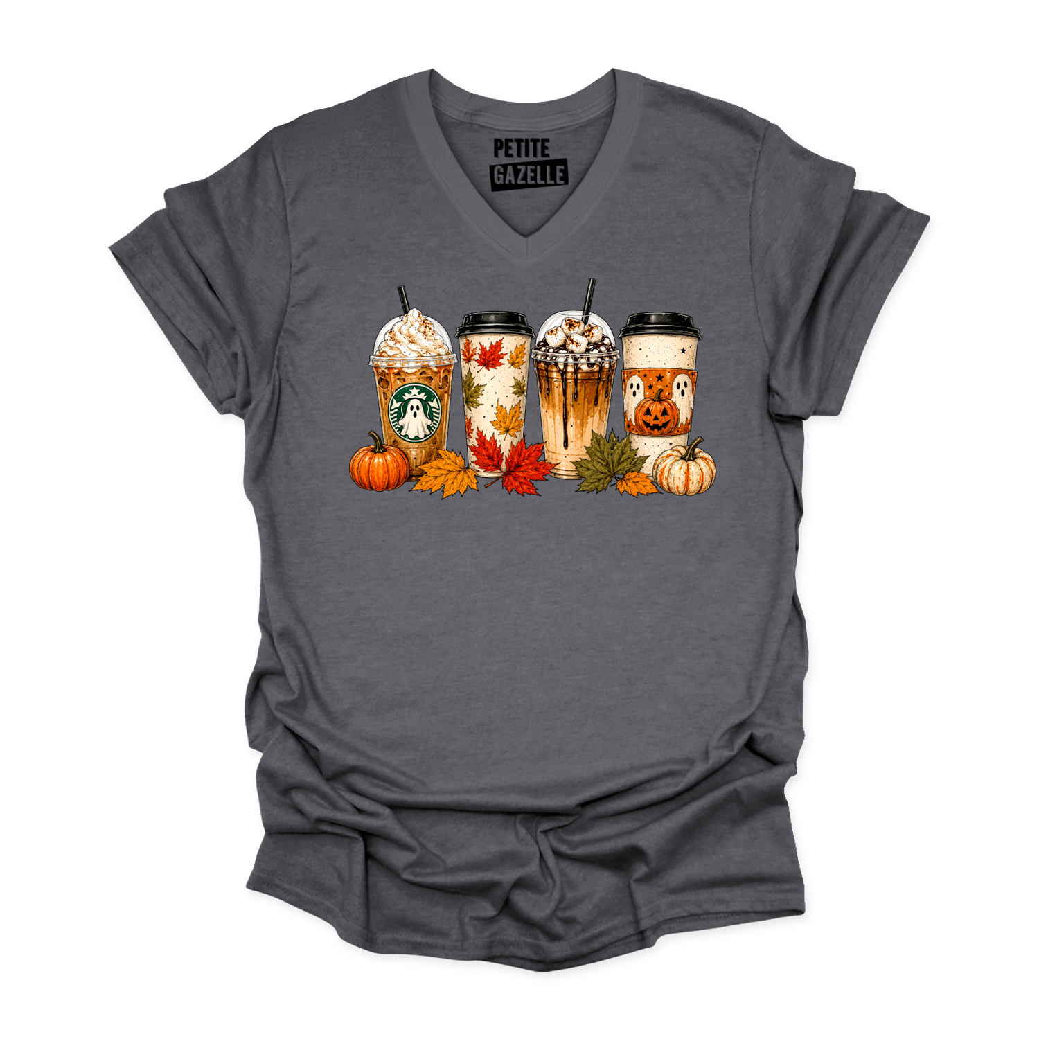 TSHIRT COL en V | Drinks d'automne