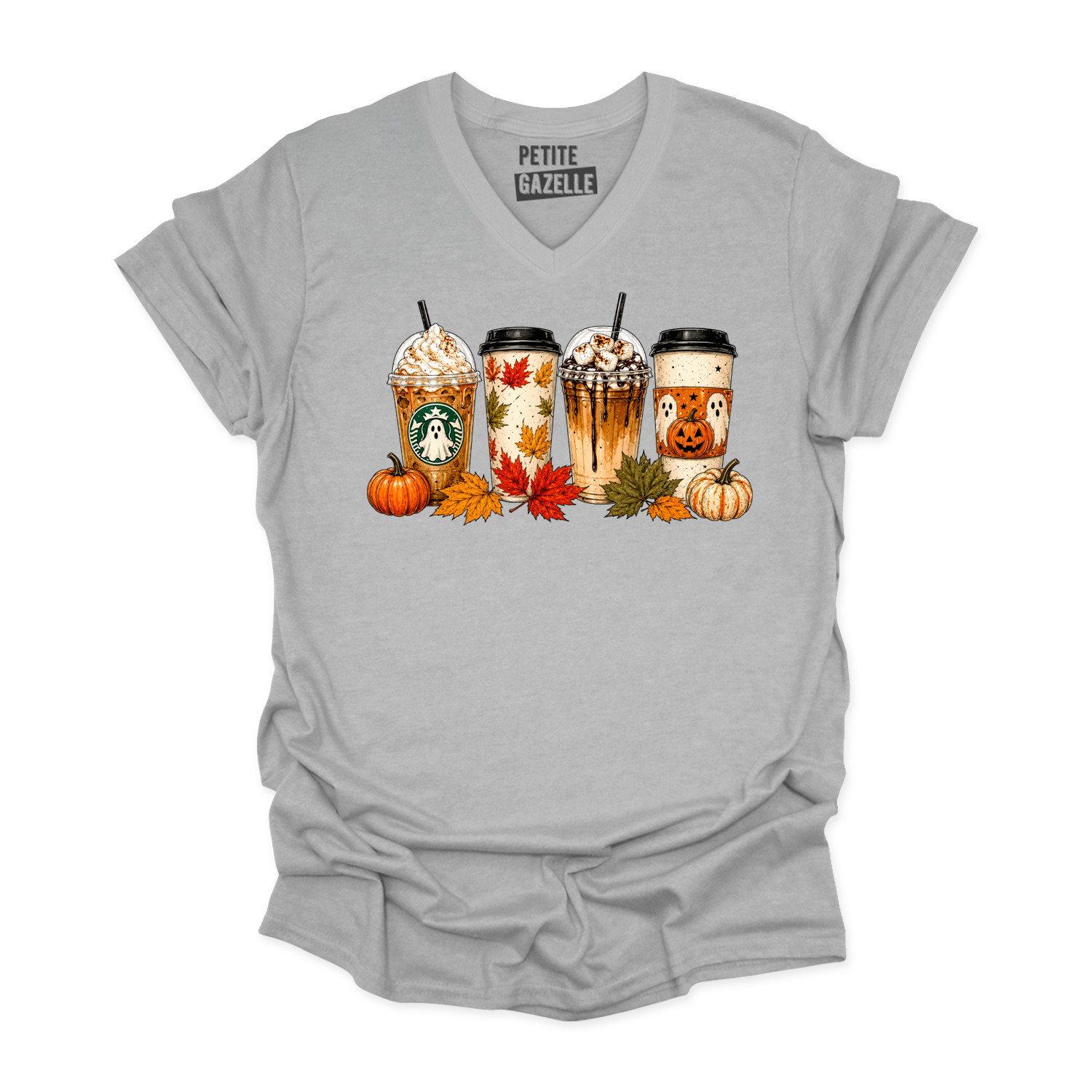 TSHIRT COL en V | Drinks d'automne