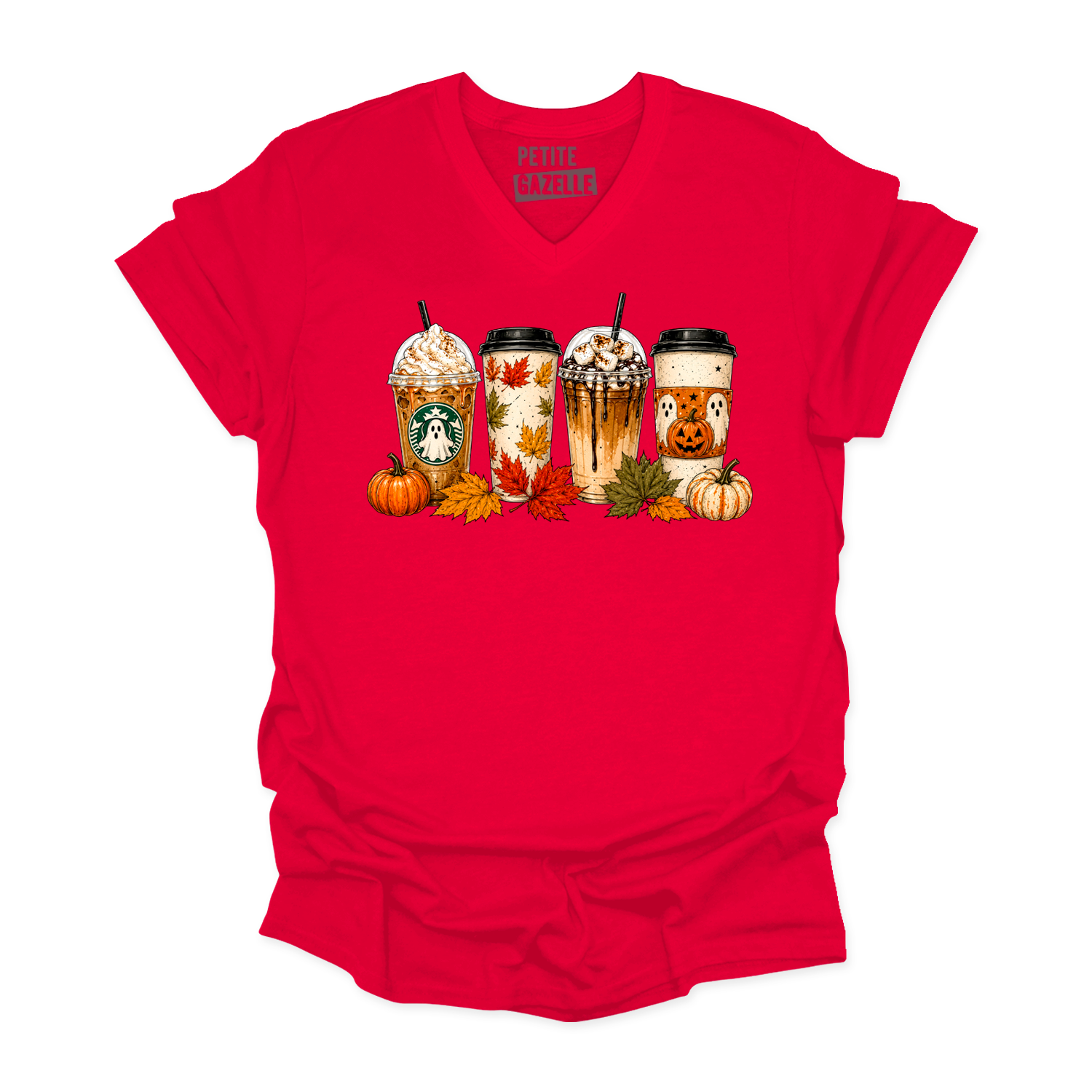 TSHIRT COL en V | Drinks d'automne