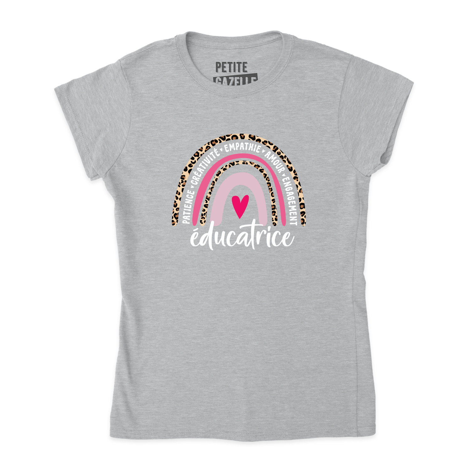 TSHIRT AJUSTÉ | Éducatrice Arc-en-ciel