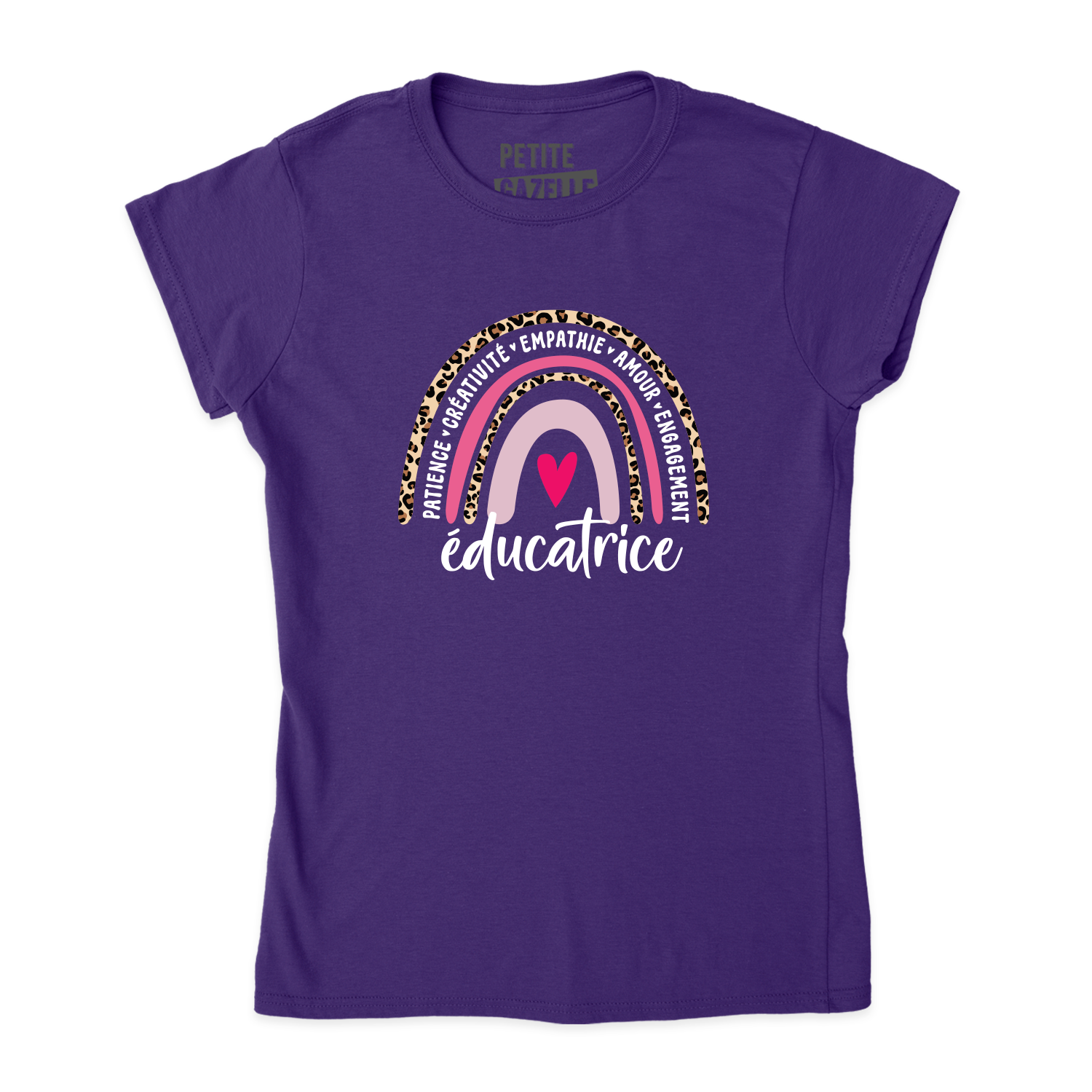 TSHIRT AJUSTÉ | Éducatrice Arc-en-ciel