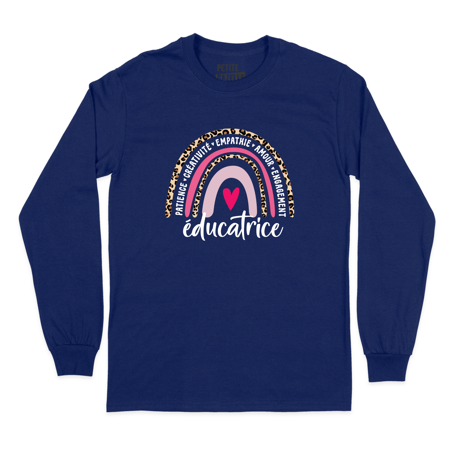T-SHIRT À MANCHES LONGUES | Éducatrice Arc-en-ciel