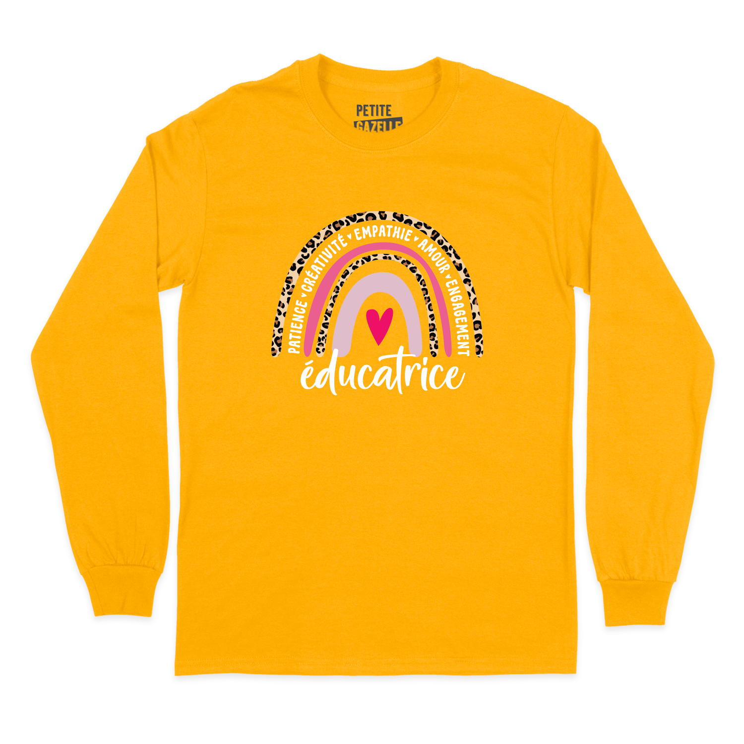 T-SHIRT À MANCHES LONGUES | Éducatrice Arc-en-ciel