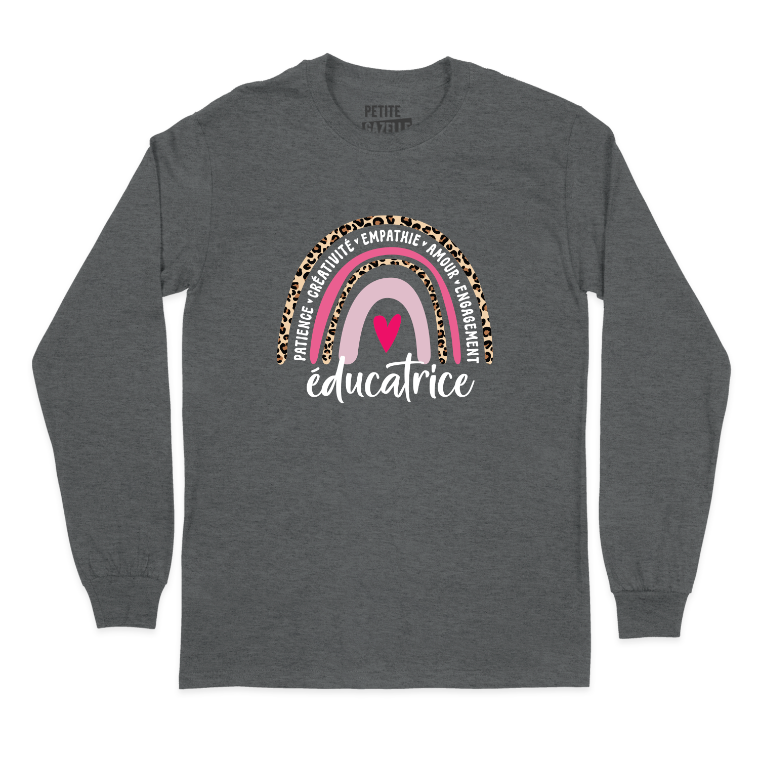 T-SHIRT À MANCHES LONGUES | Éducatrice Arc-en-ciel