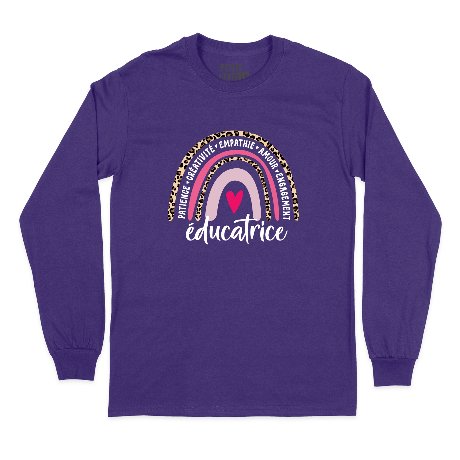 T-SHIRT À MANCHES LONGUES | Éducatrice Arc-en-ciel