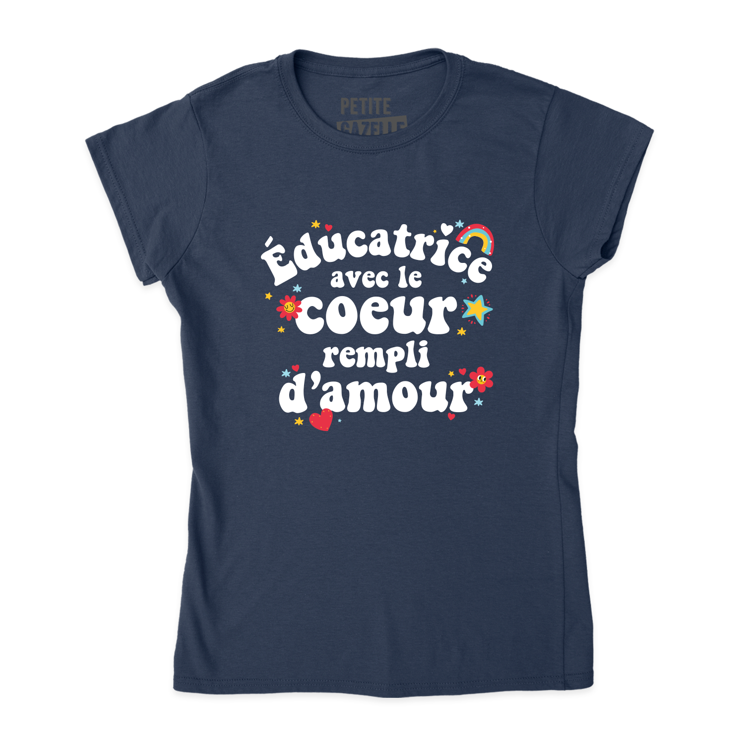 TSHIRT AJUSTÉ | Éducatrice avec le coeur rempli d'amour