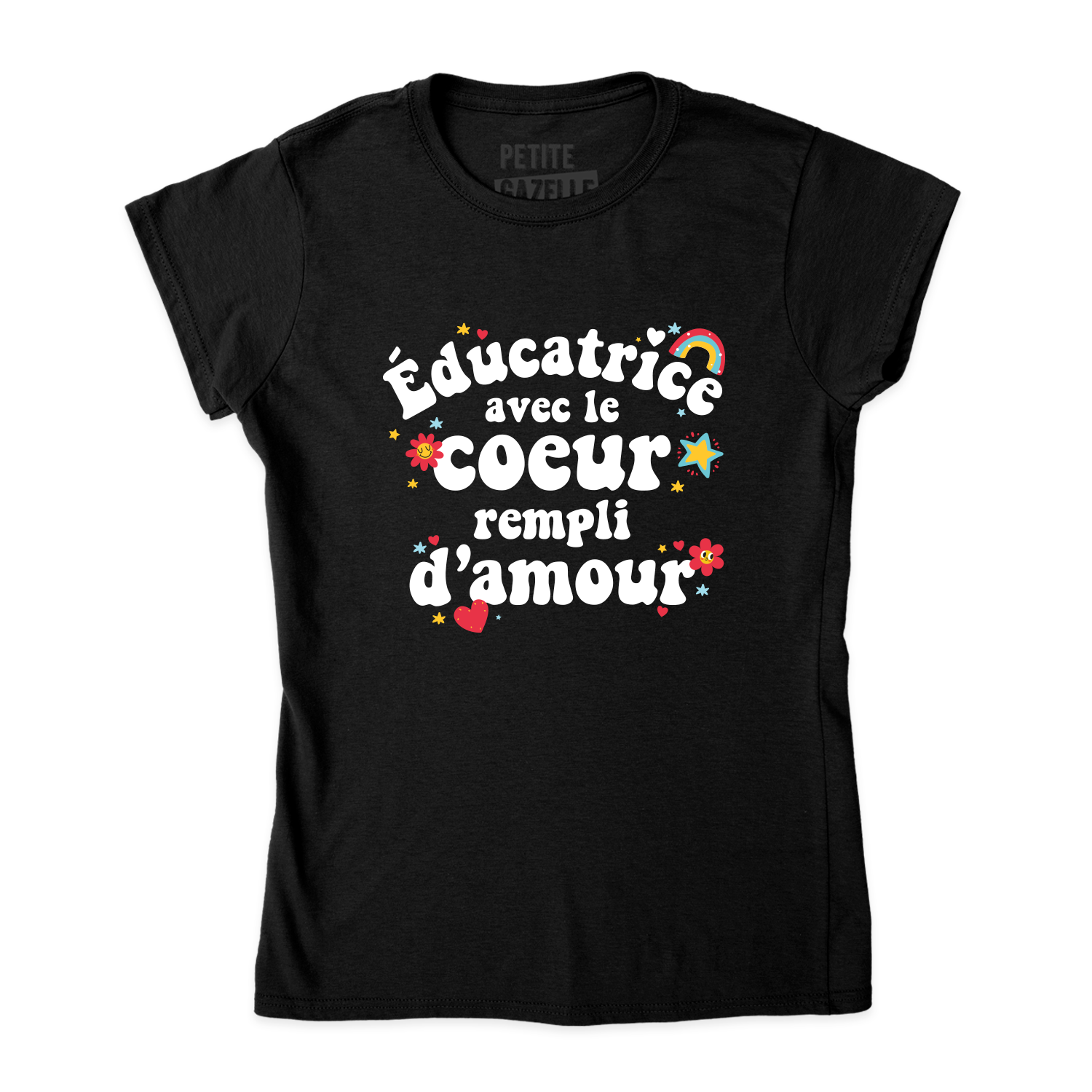 TSHIRT AJUSTÉ | Éducatrice avec le coeur rempli d'amour