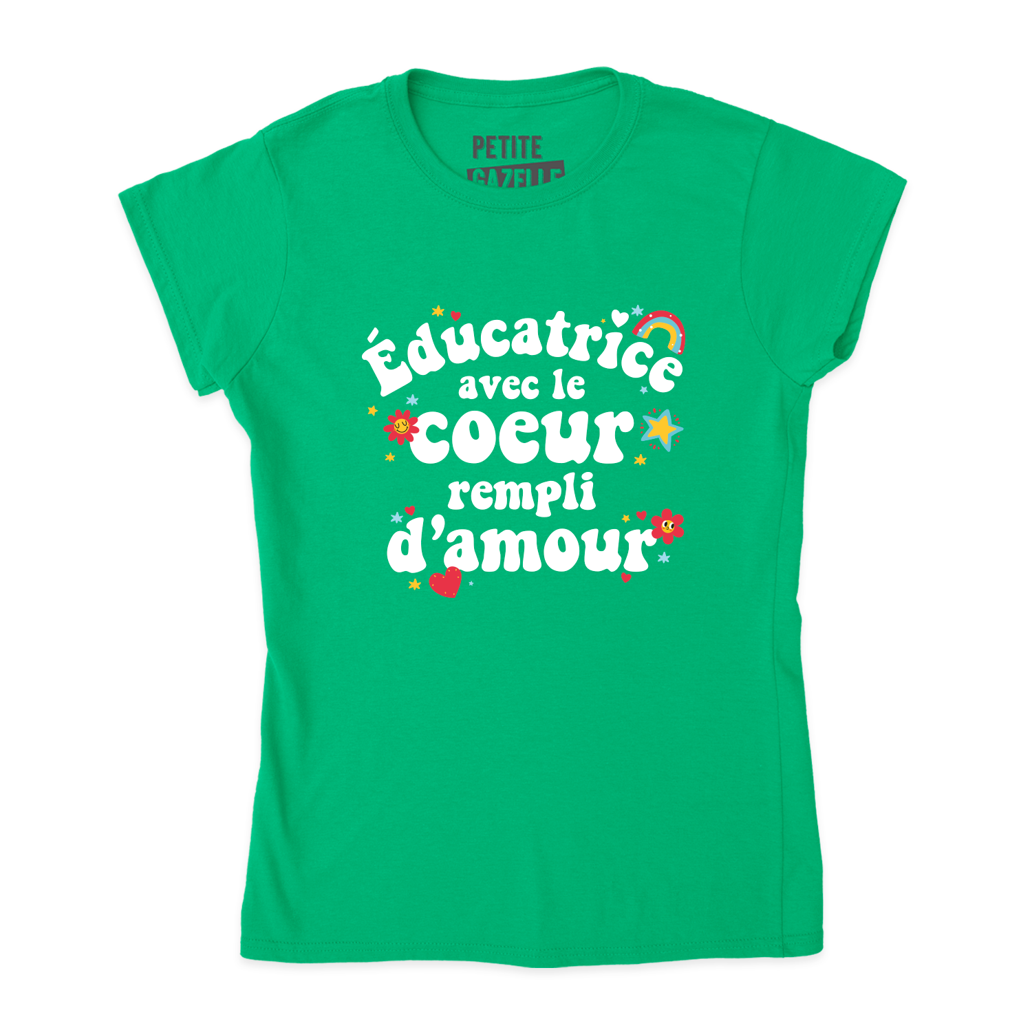 TSHIRT AJUSTÉ | Éducatrice avec le coeur rempli d'amour