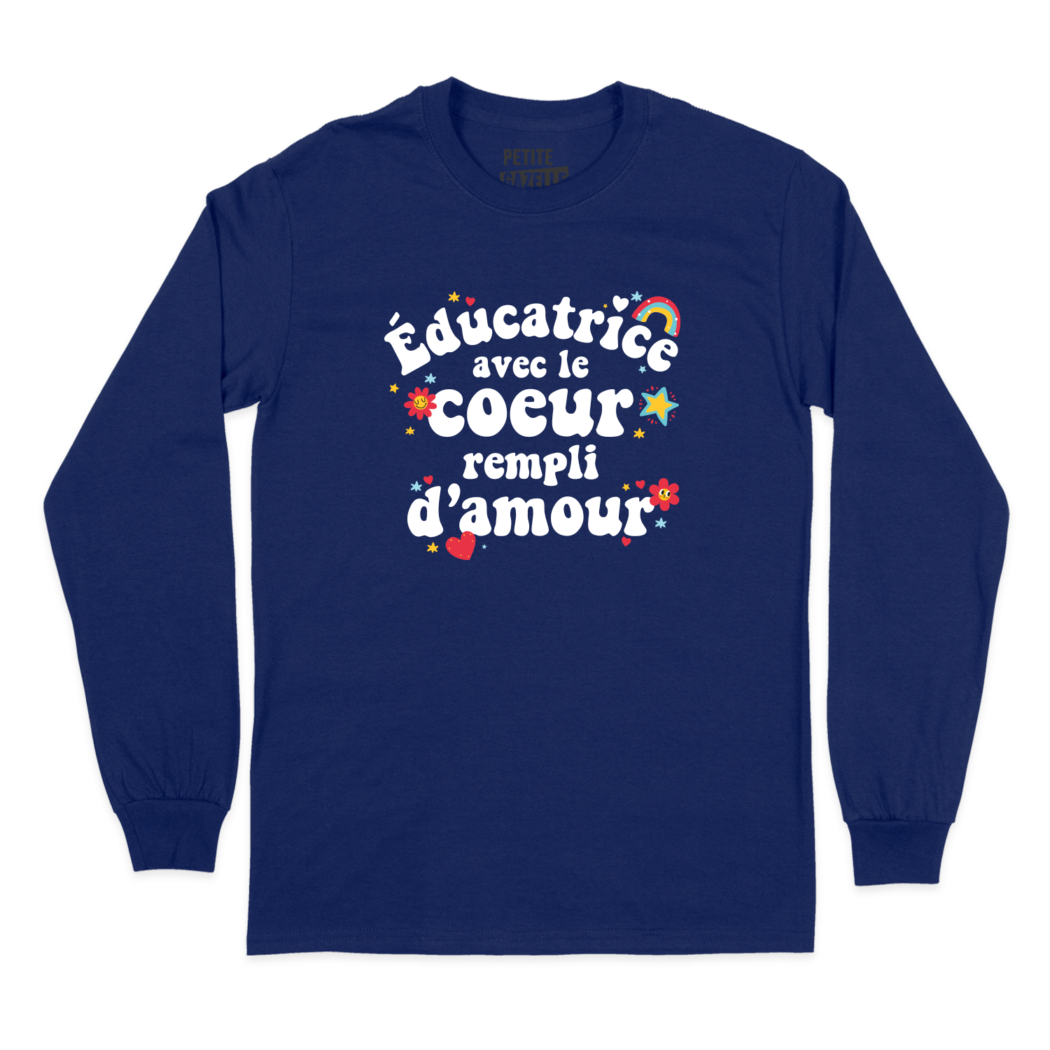 T-SHIRT À MANCHES LONGUES | Éducatrice avec le coeur rempli d'amour