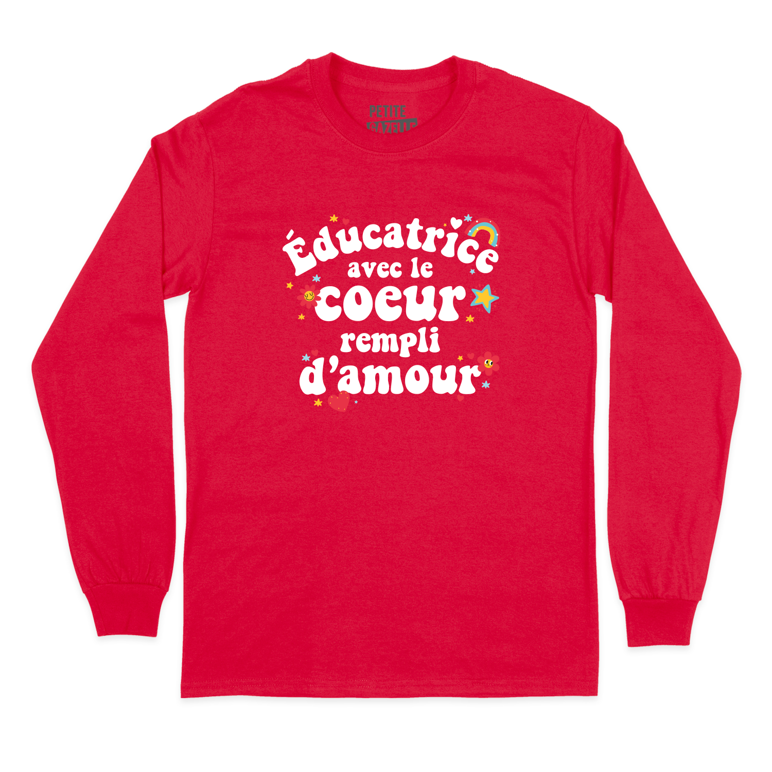 T-SHIRT À MANCHES LONGUES | Éducatrice avec le coeur rempli d'amour