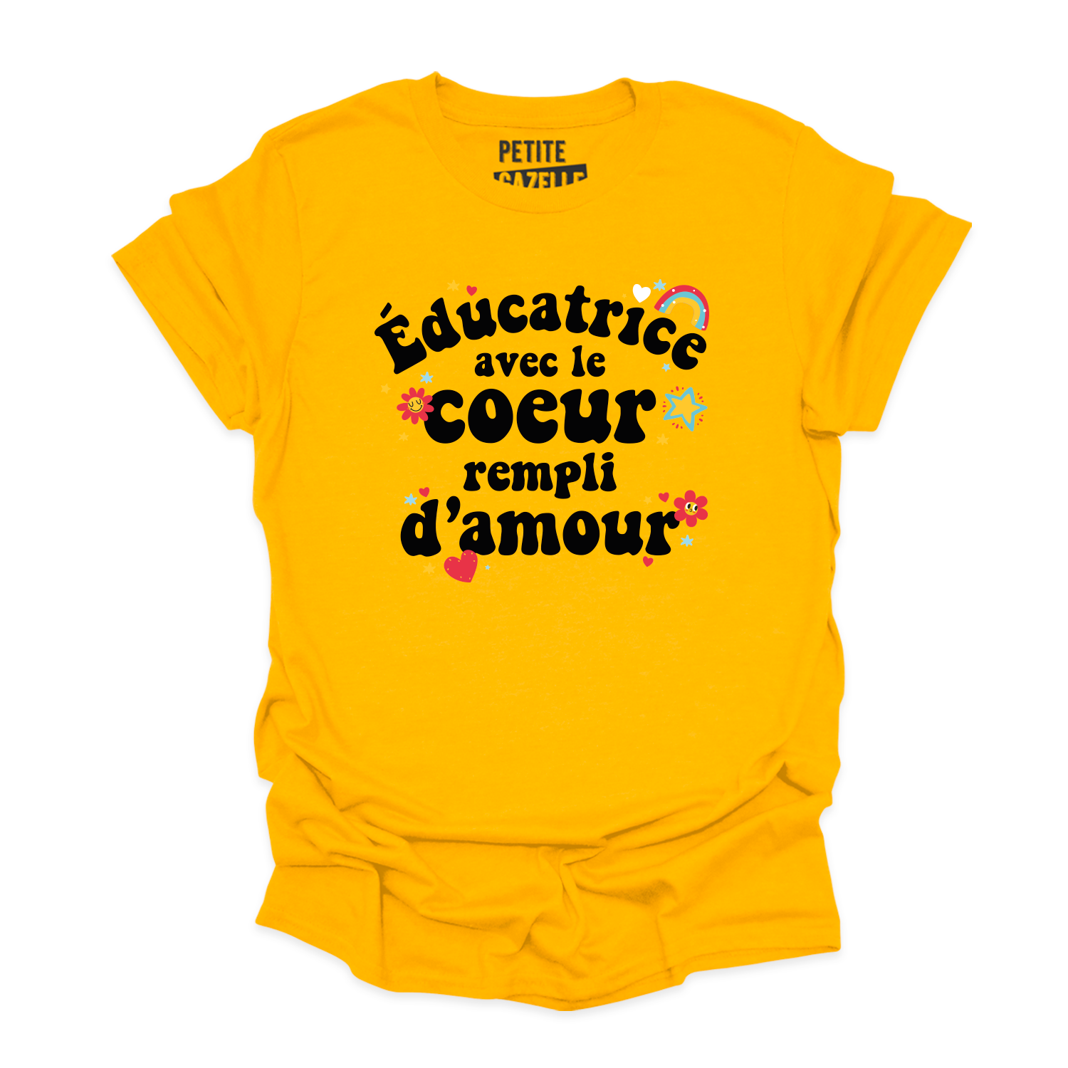 T-SHIRT COL ROND | Éducatrice avec le coeur rempli d'amour
