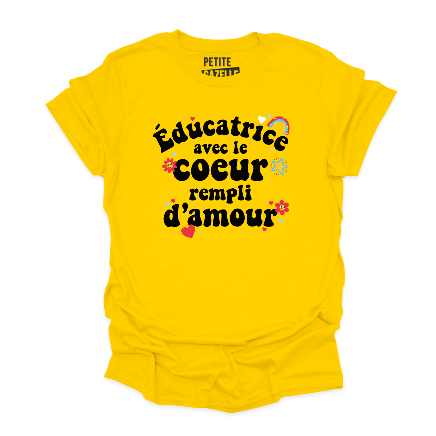 T-SHIRT COL ROND | Éducatrice avec le coeur rempli d'amour