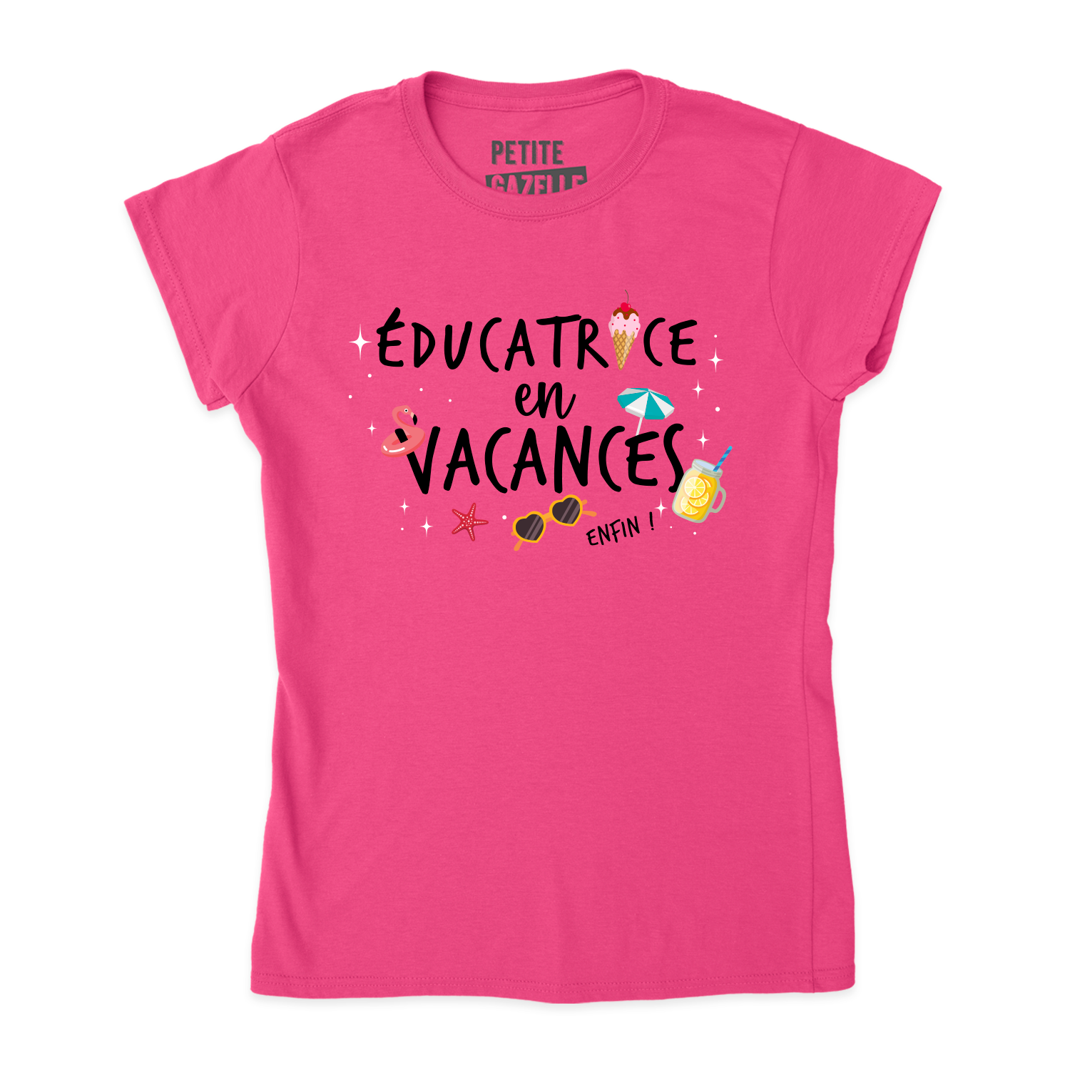 TSHIRT AJUSTÉ | Éducatrice en vacances, enfin !