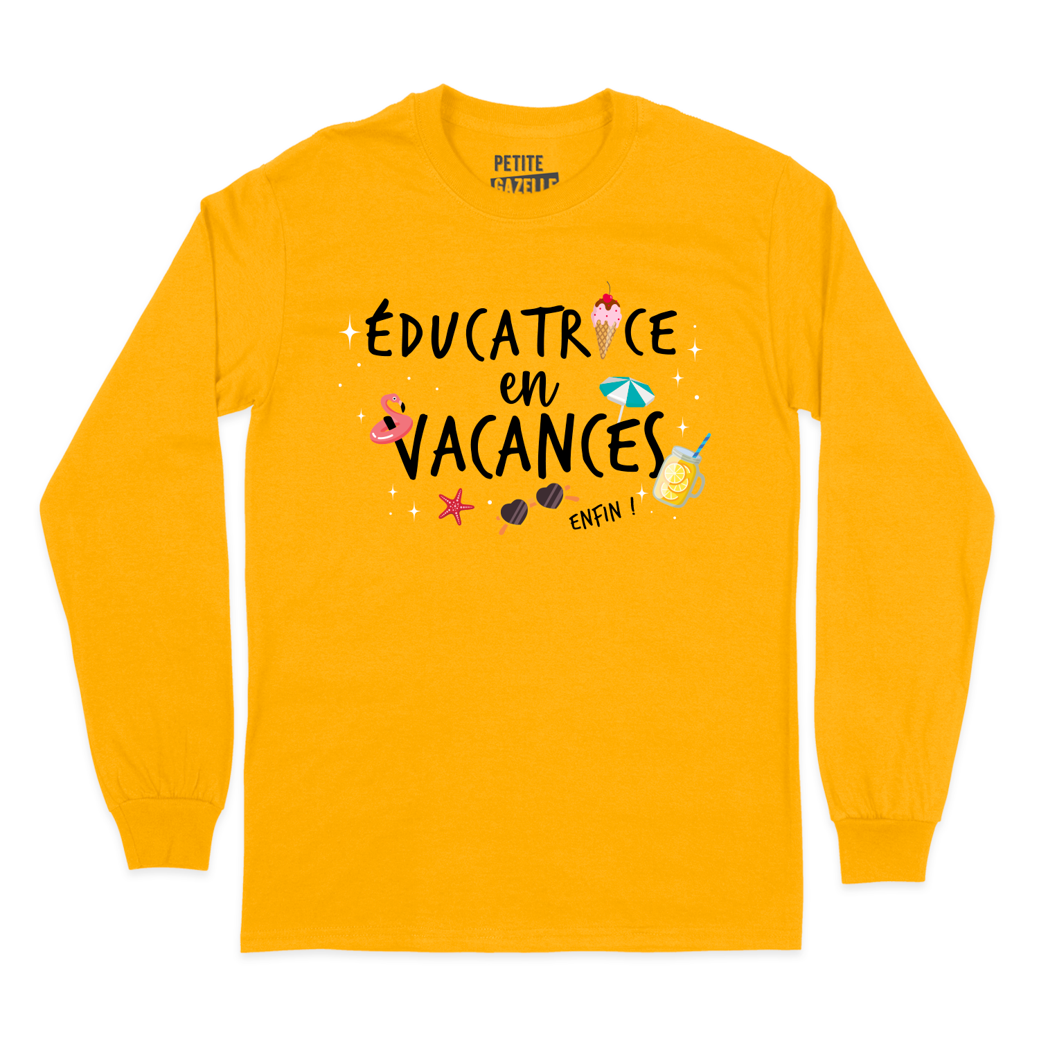 T-SHIRT À MANCHES LONGUES | Éducatrice en vacances, enfin !