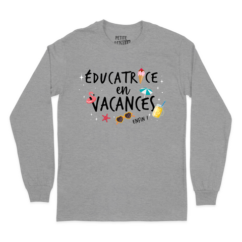 T-SHIRT À MANCHES LONGUES | Éducatrice en vacances, enfin !