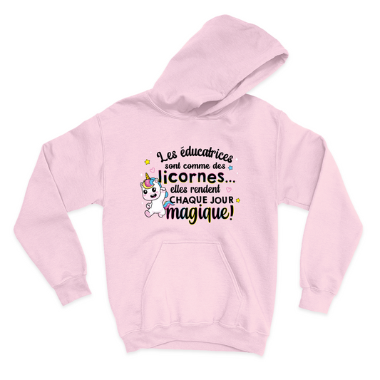 HOODIE | Les éducatrices sont comme des licornes