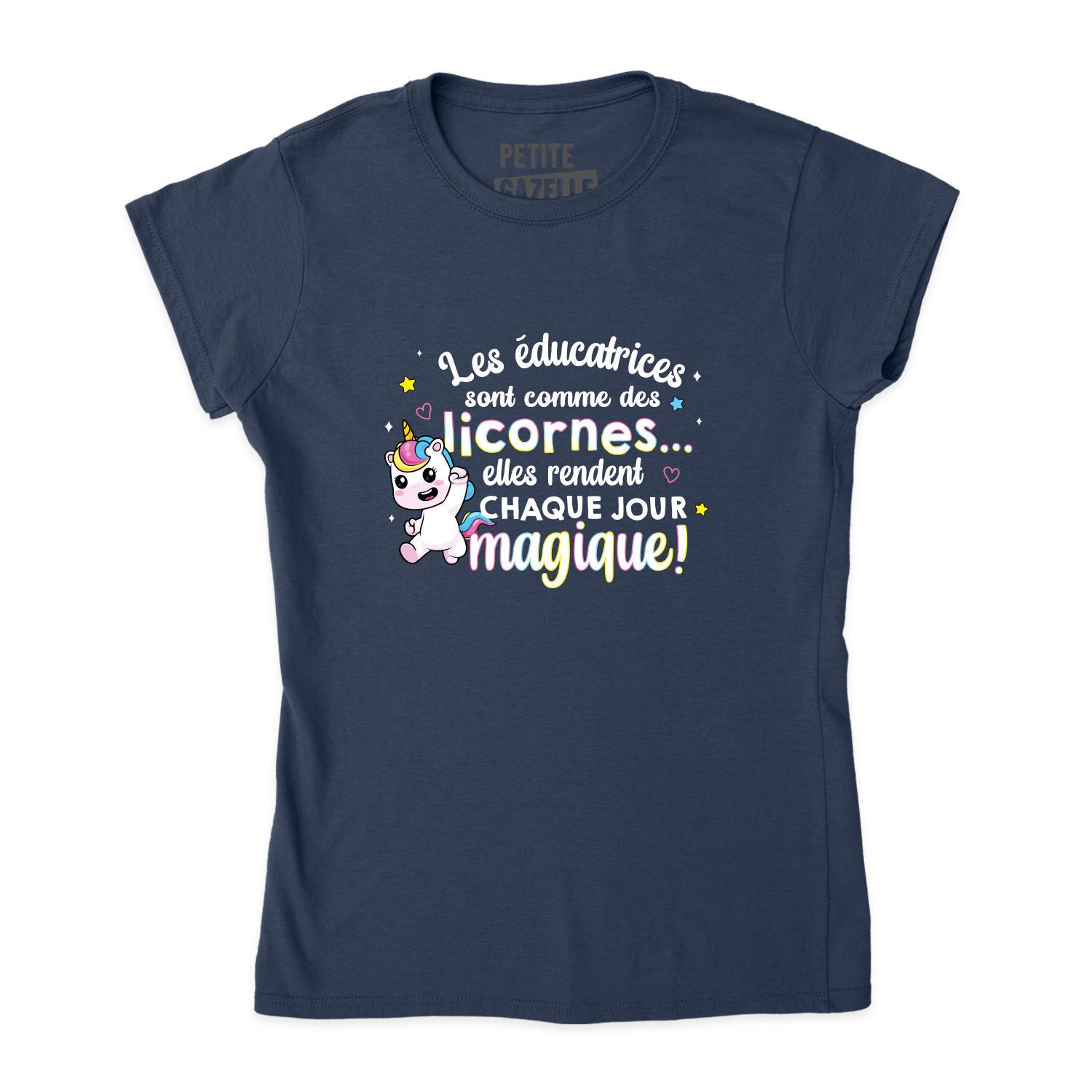 TSHIRT AJUSTÉ | Les éducatrices sont comme des licornes