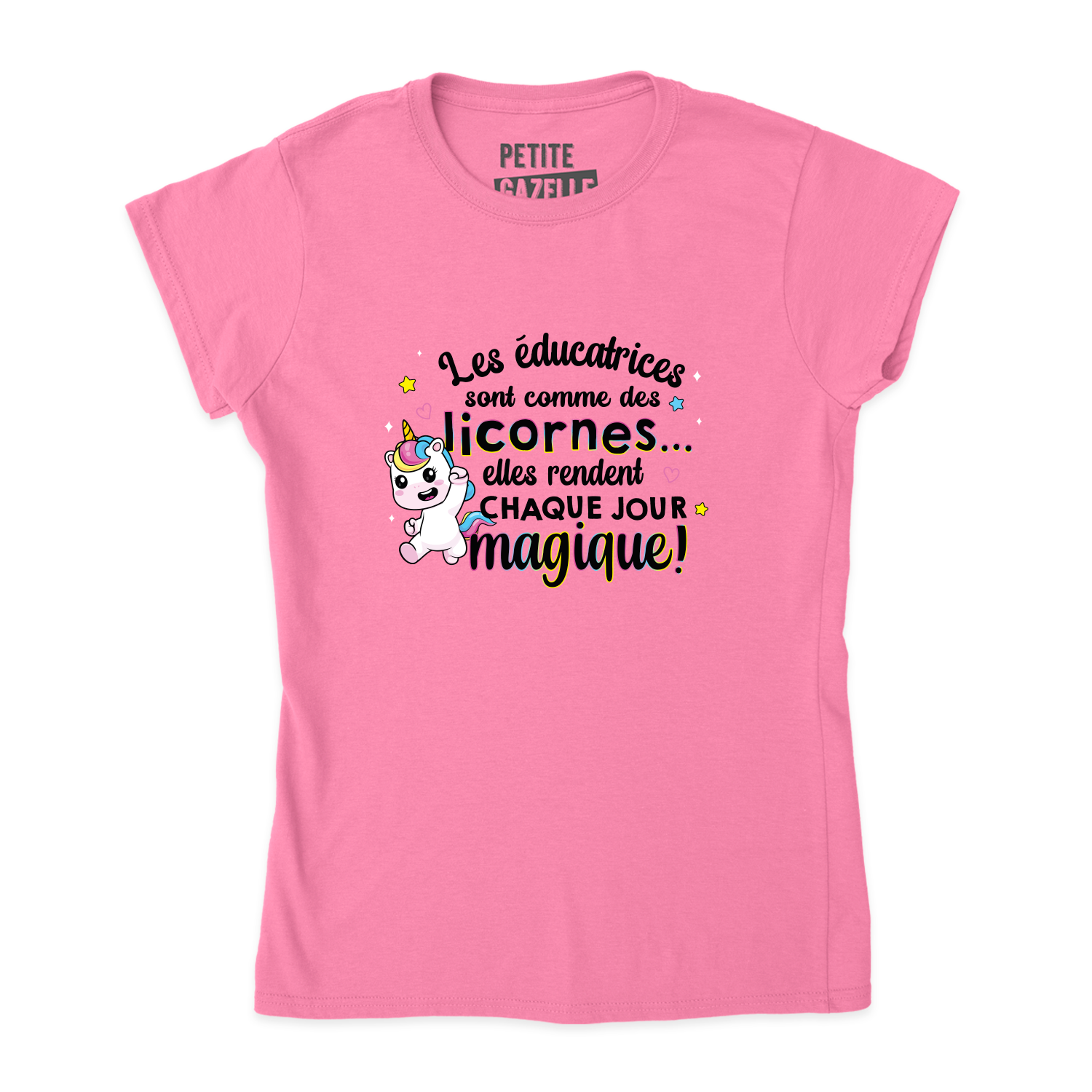 TSHIRT AJUSTÉ | Les éducatrices sont comme des licornes