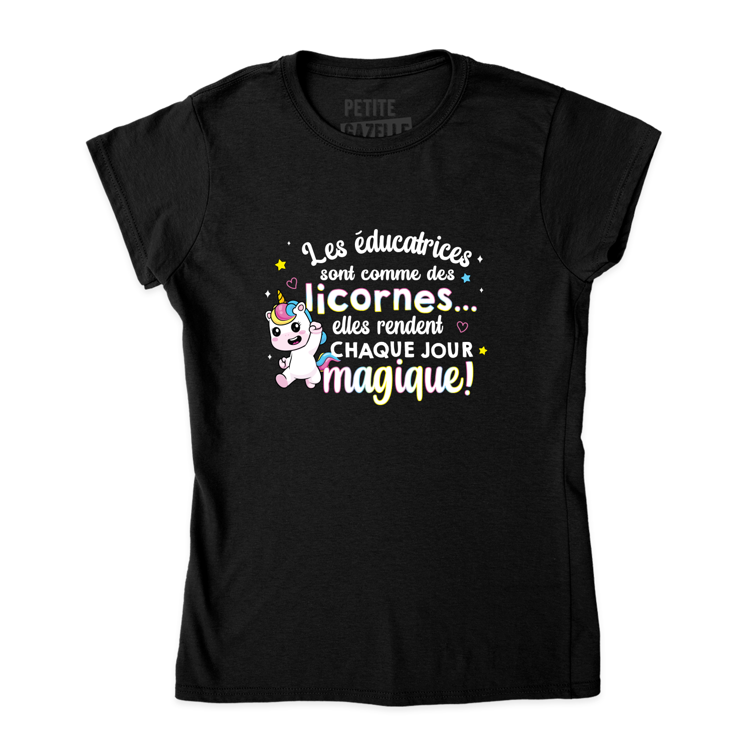 TSHIRT AJUSTÉ | Les éducatrices sont comme des licornes