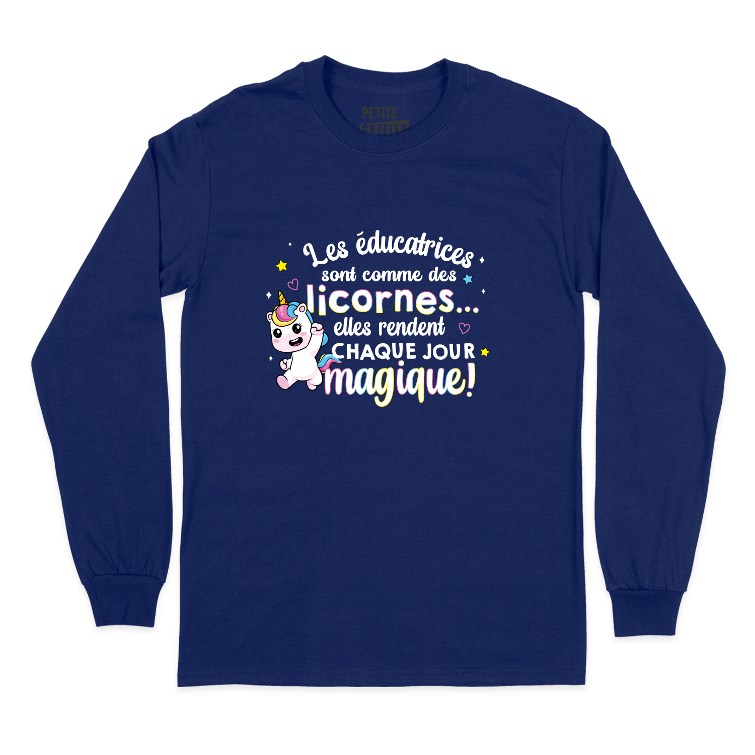T-SHIRT À MANCHES LONGUES | Les éducatrices sont comme des licornes