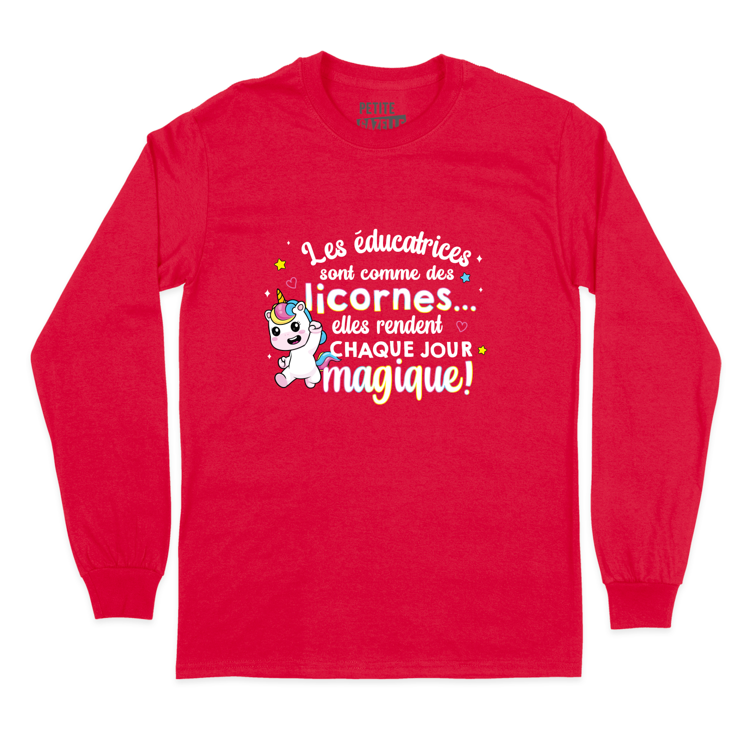 T-SHIRT À MANCHES LONGUES | Les éducatrices sont comme des licornes